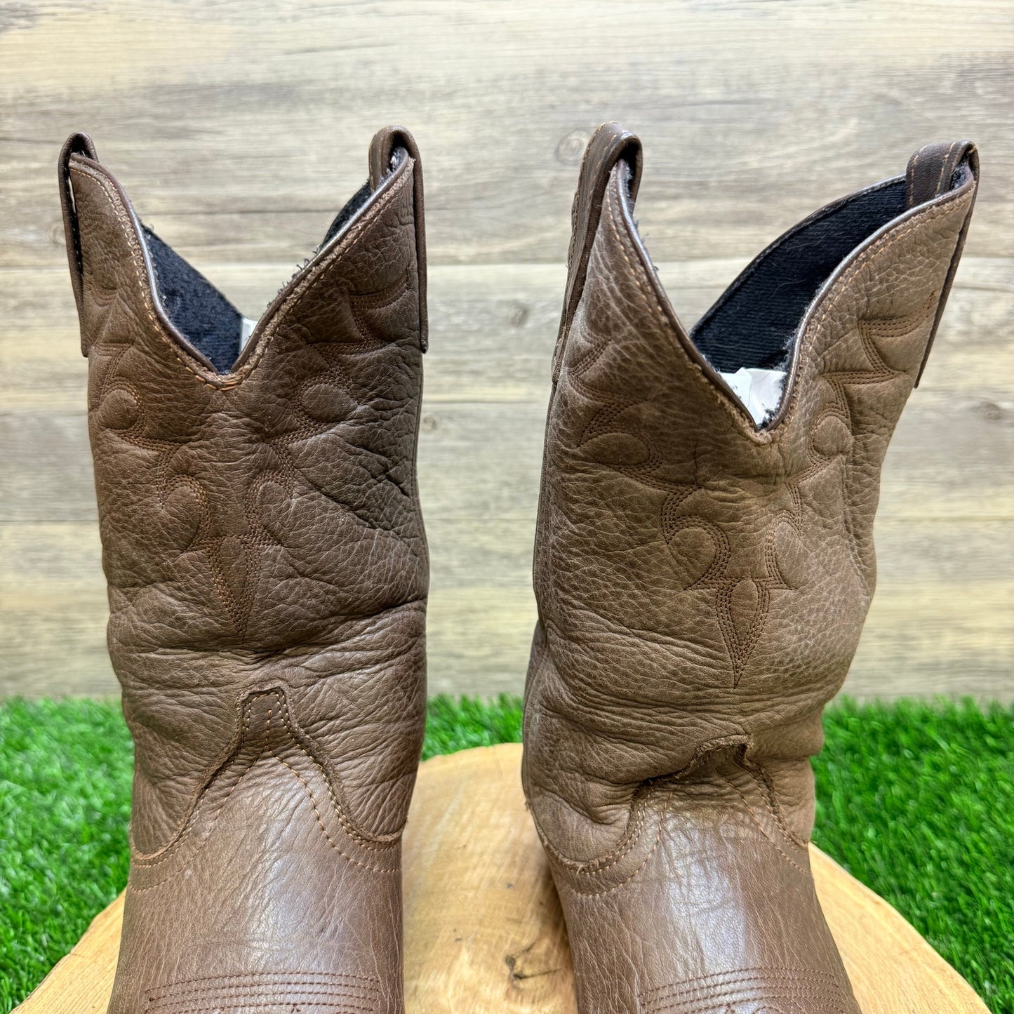 Masterson Women - Size 8M - Brown Soft Leather Toe Plate Cowboy Boots RB888