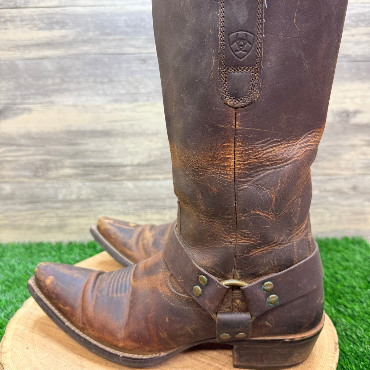 Ariat Women - Size 8.5B - Brown Harness Western Cowboy Boots 10010260