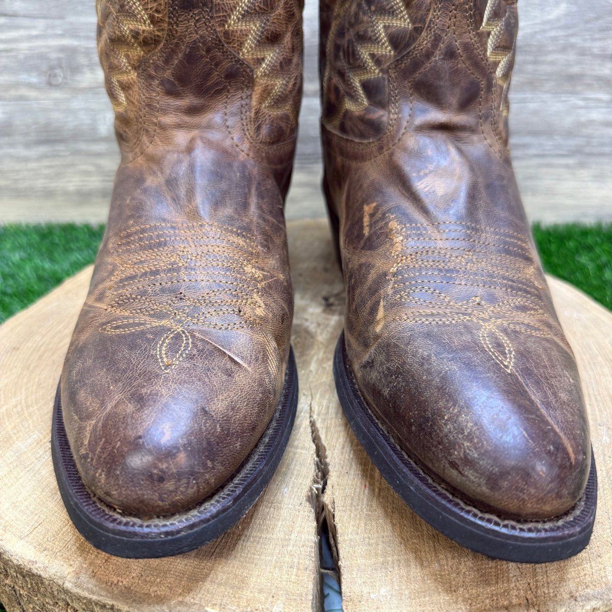 Laredo Men - Size 10.5D - Birchwood Brown Western Cowboy Boots Style 68452