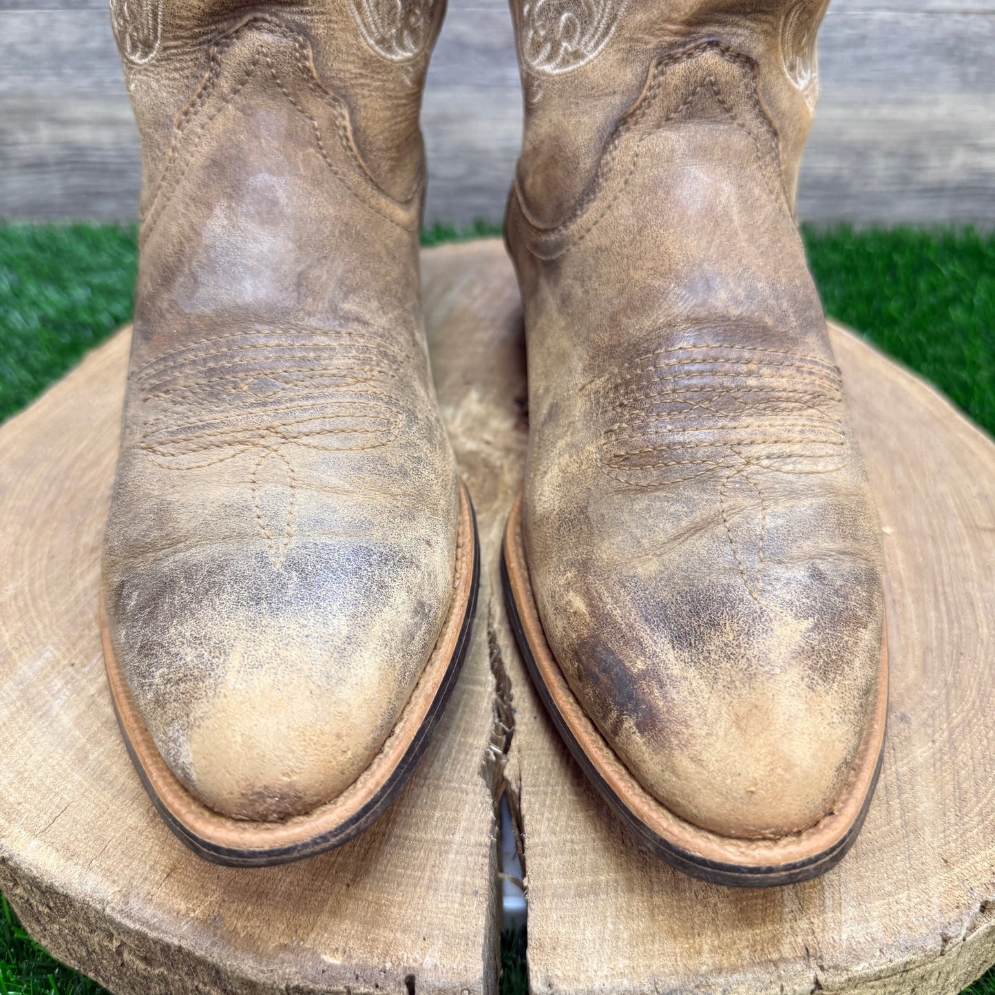 Twisted X Women - Size 9B - Bomber Brown Stitch Cowboy Boots Style WWT0025