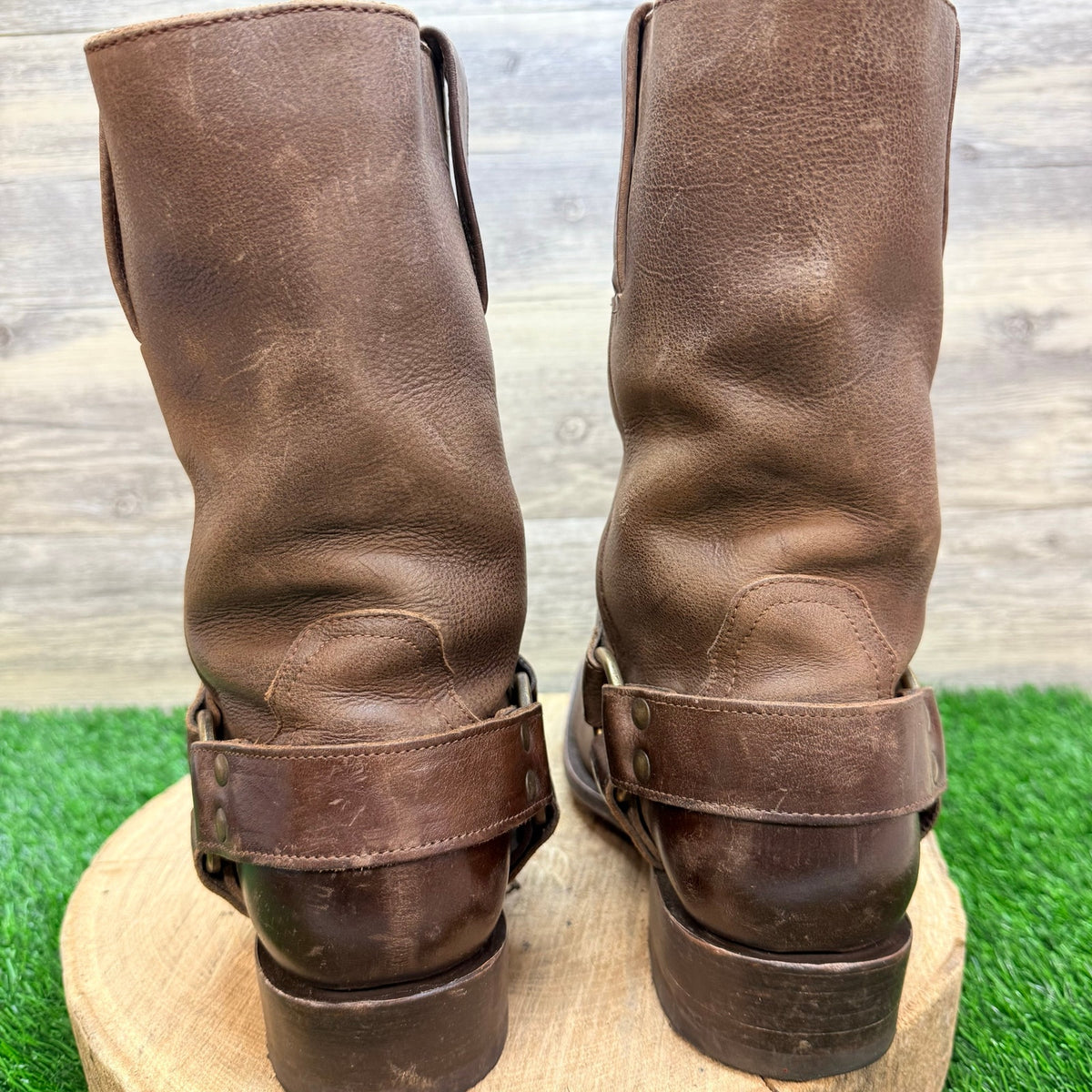 Freebird Men - Size 8 - Brown Copperhead Harness Moto Boots 4789