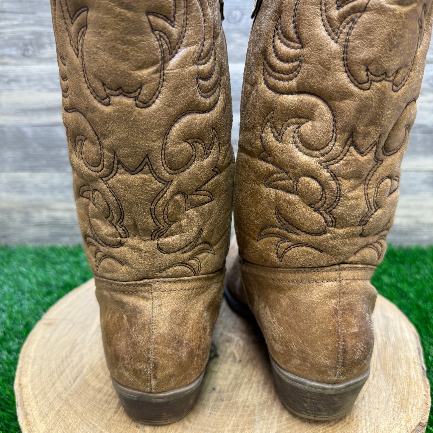 Rodeo Ropers Women - Size 9.5 - Brown Faux Leather Style 133159