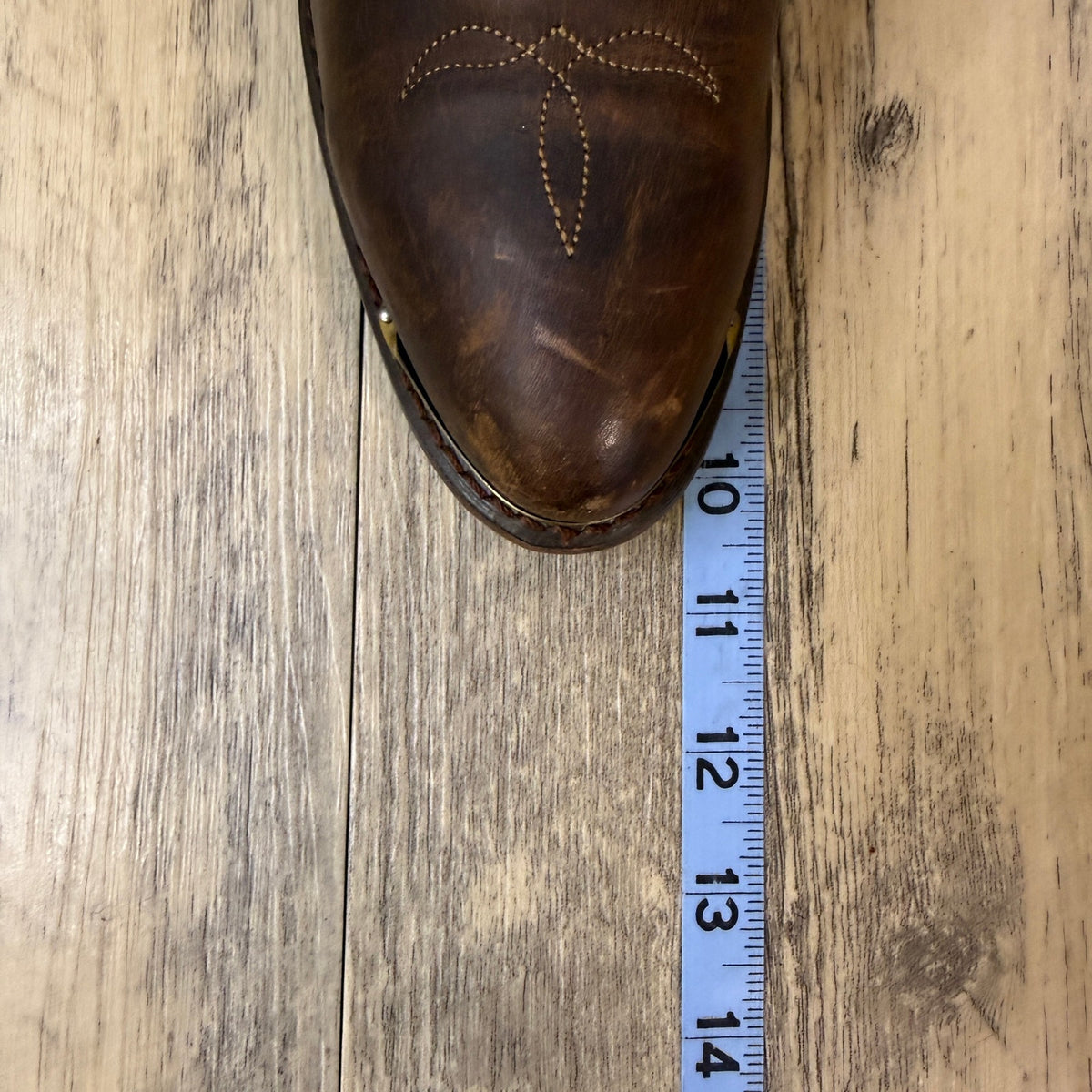 Durango Women - Size 7.5M - Chocolate Slouch Toe Plate Cowboy Boots 19070