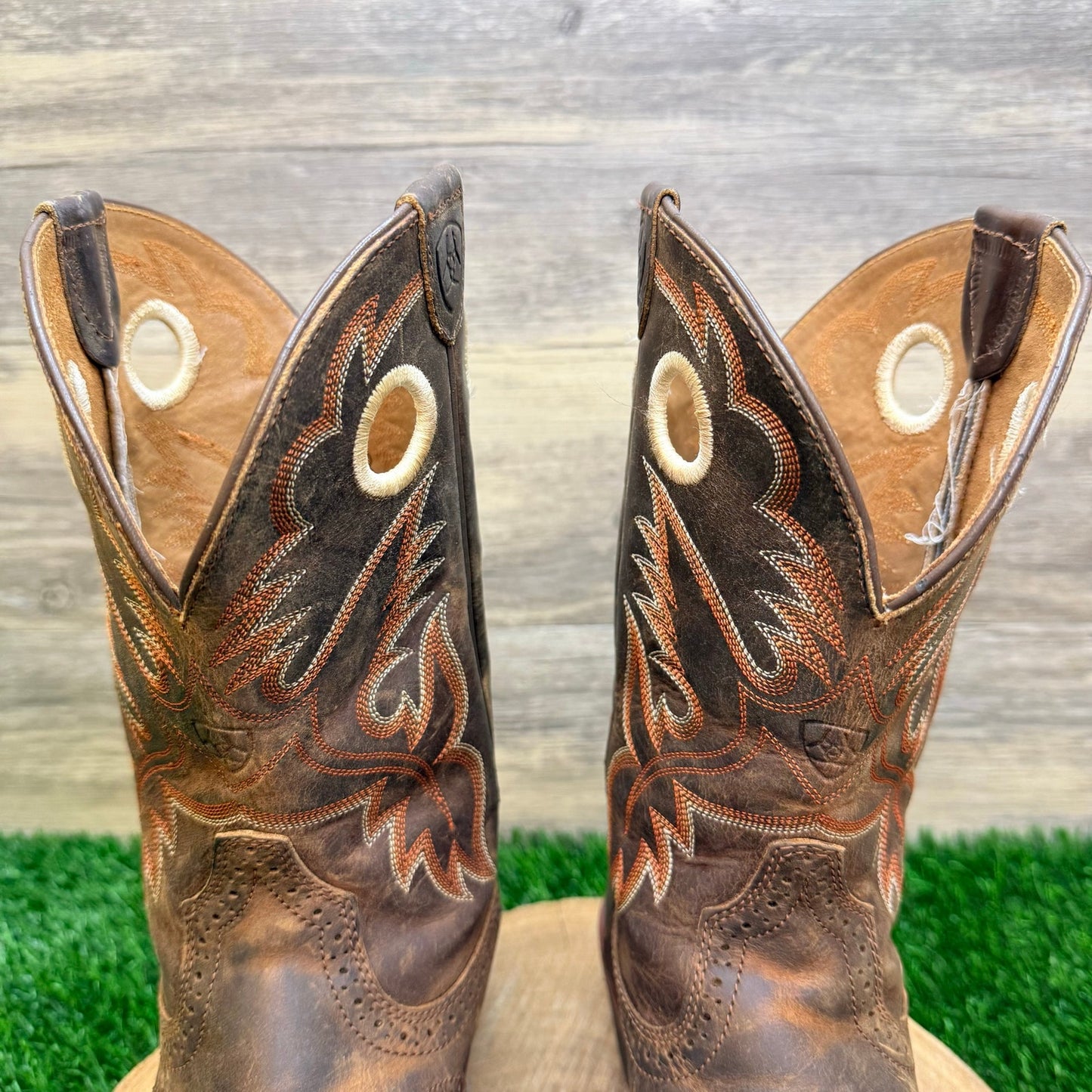 Ariat Women - Size 8.5B - Tan Heritage Rough Stock Cowboy Boots 10001594