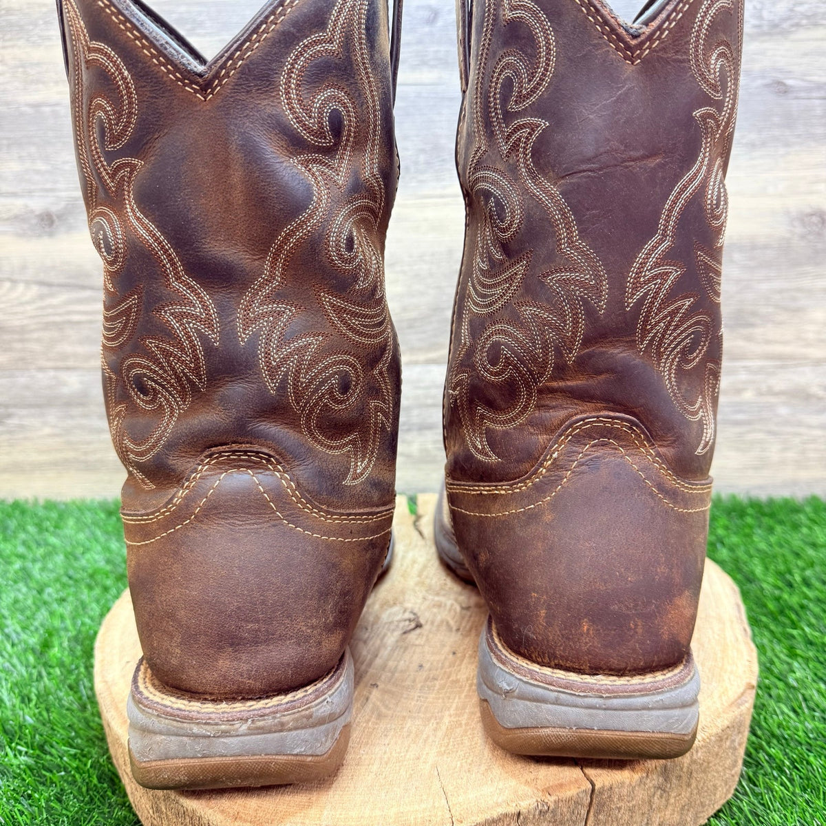 Tony Lama Men - Size 10EE - Brown Waterproof Work Square Toe Boots RR3353