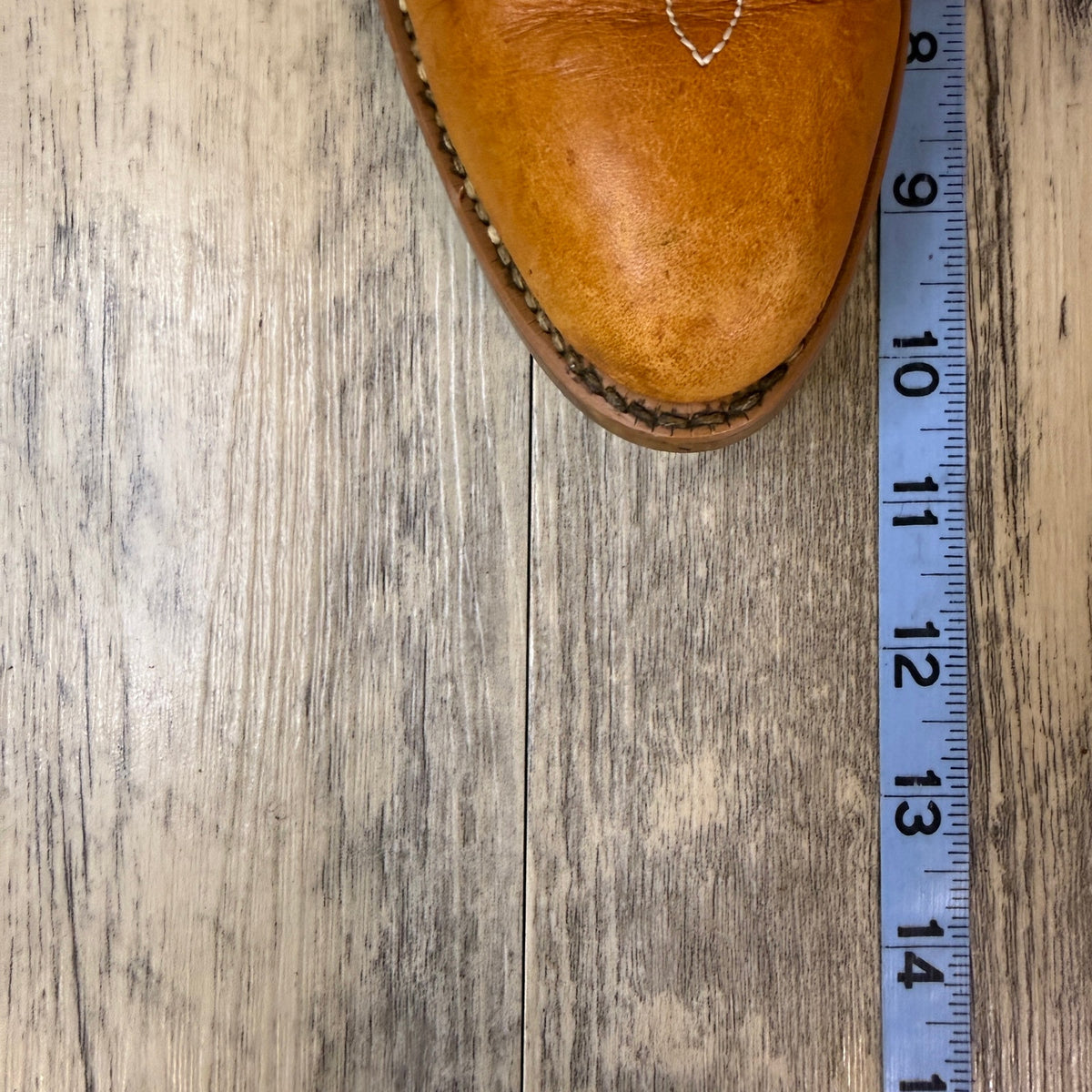 Landis Men - Size 7D - Vintage Carmel Leather Western Cowboy Boots Style 94046
