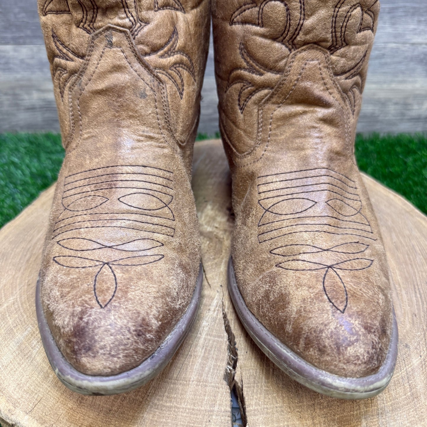 Rodeo Ropers Women - Size 9.5 - Brown Faux Leather Style 133159