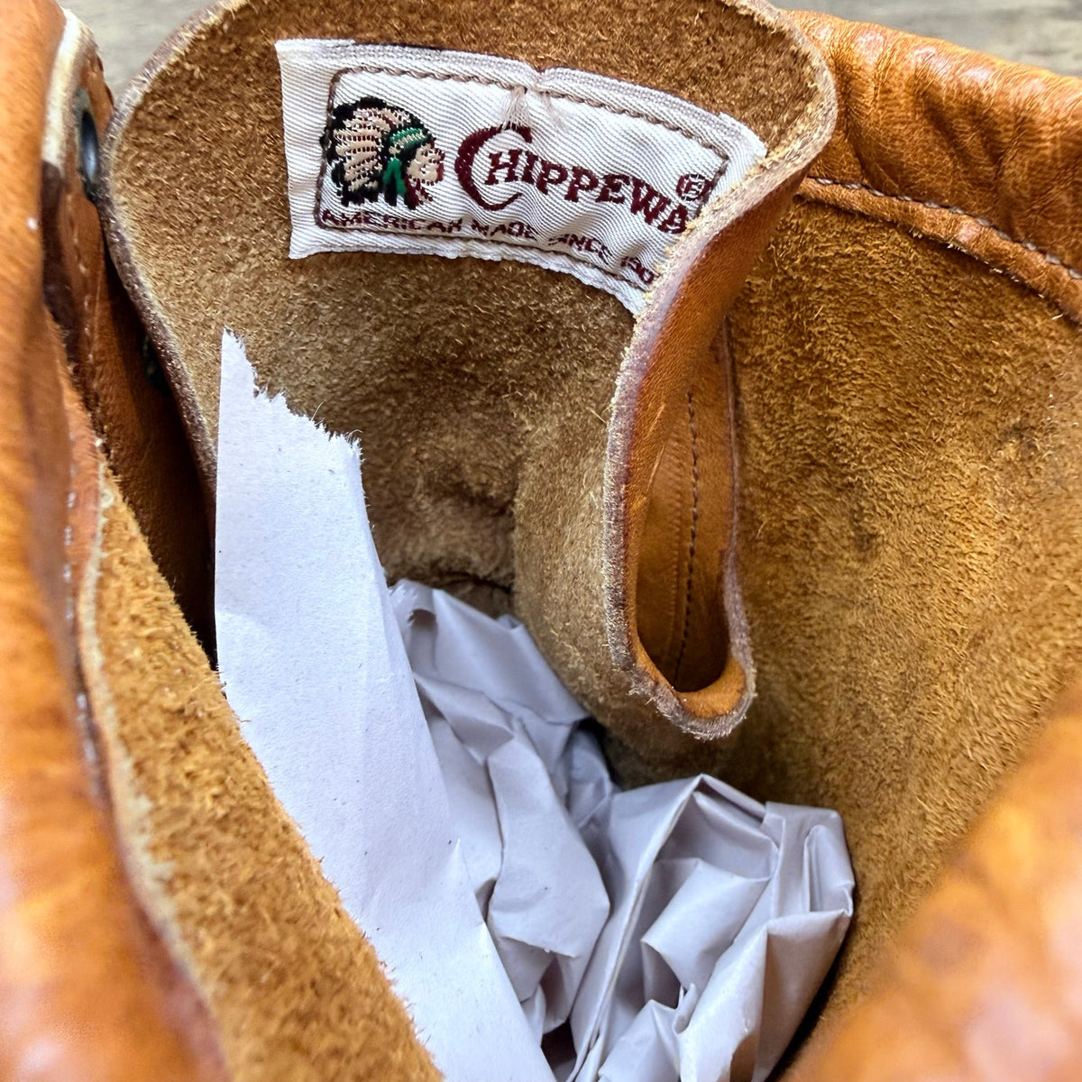 Chippewa Men - Size 9D - Vintage Cognac 1997 Packer Lace Up Boots 75364