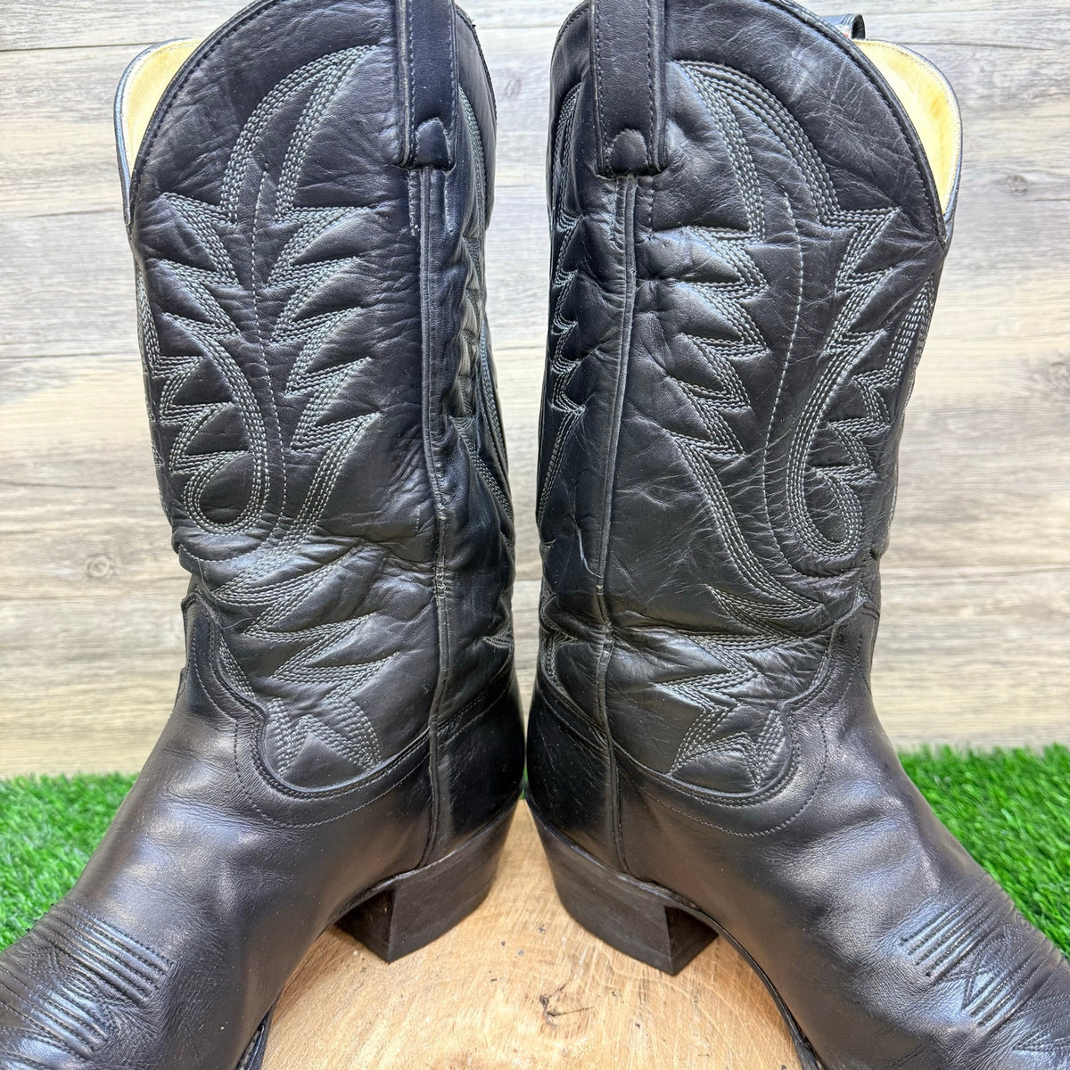 Unknown Men - Size 10.5EE - Black Made in Texas Western Cowboy Boots 1210