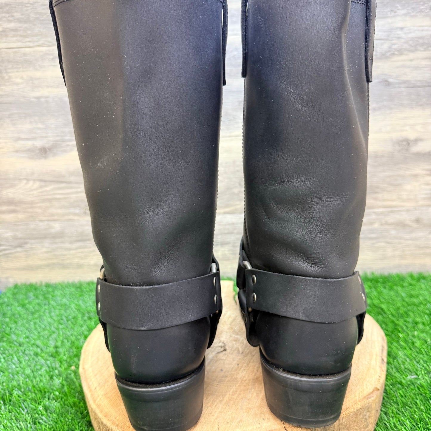 Dingo Men - Size 12EW - Black Square Toe Moto Boots DI19057