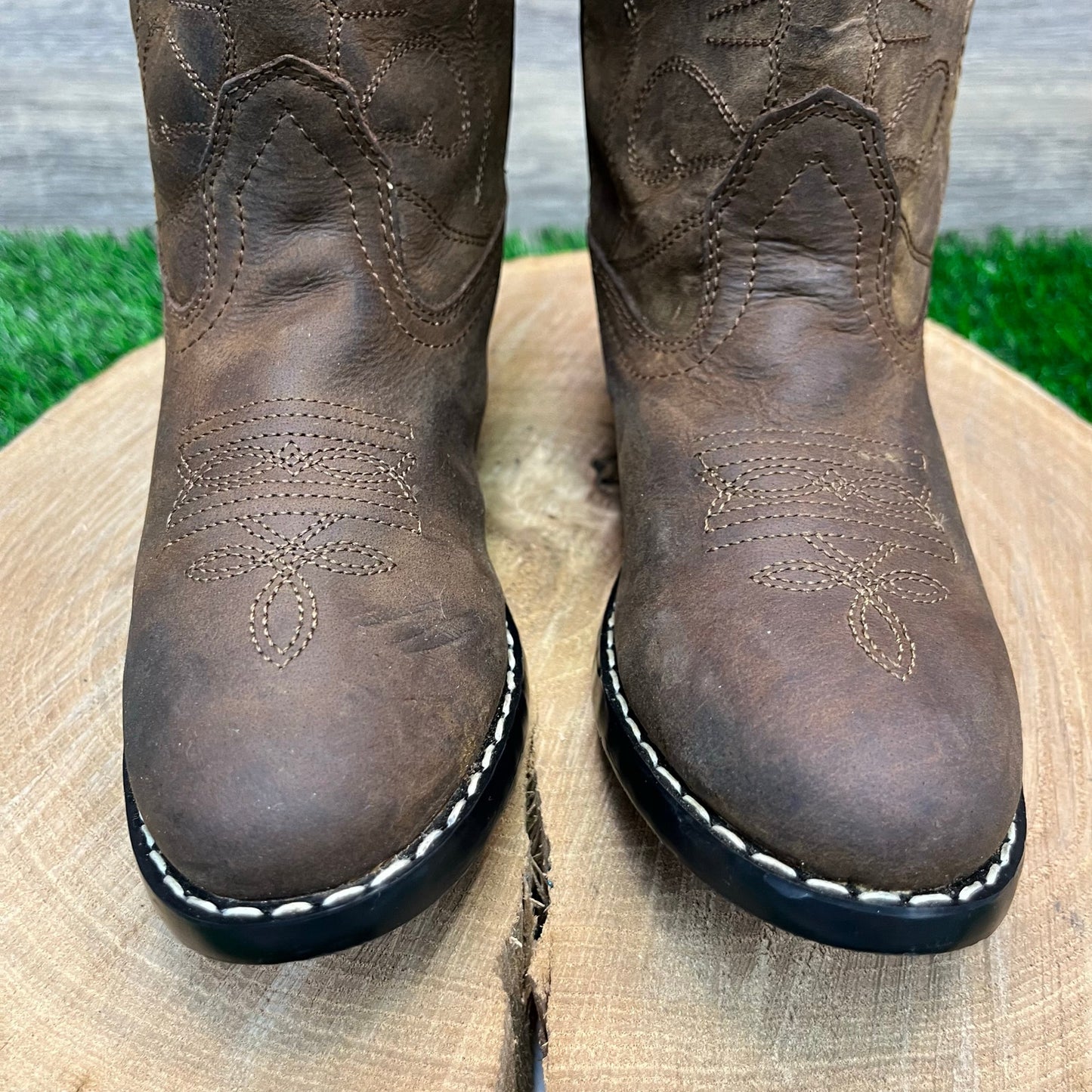 Masterson Youth - Size 1.5M - Brown Cowboy Boots Style RB2000