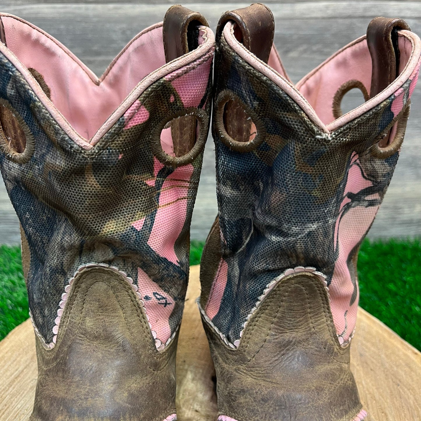 Smoky Mountain Youth - Size 1D - Brown/Pink Cowboy Boots Style 3468C