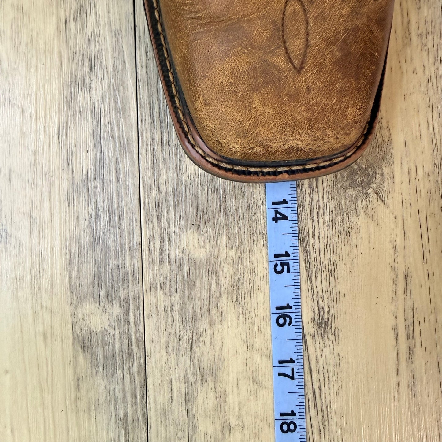 Justin Men - Size 13D - Brown Stampede Work Square Toe Cowboy Boots SE4681
