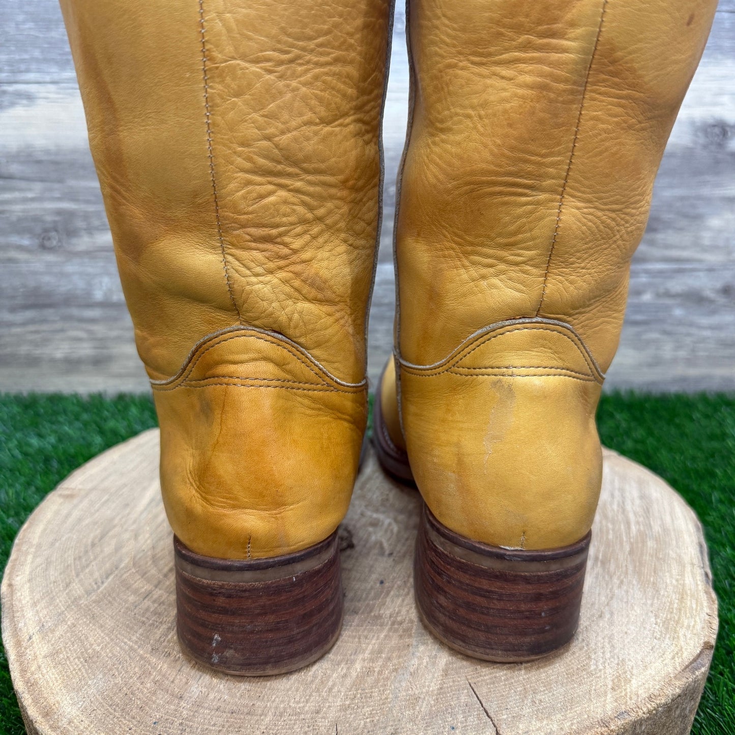 Gianni Bini Women - Size 10M - Marbled Gold Campus Boots Style Money
