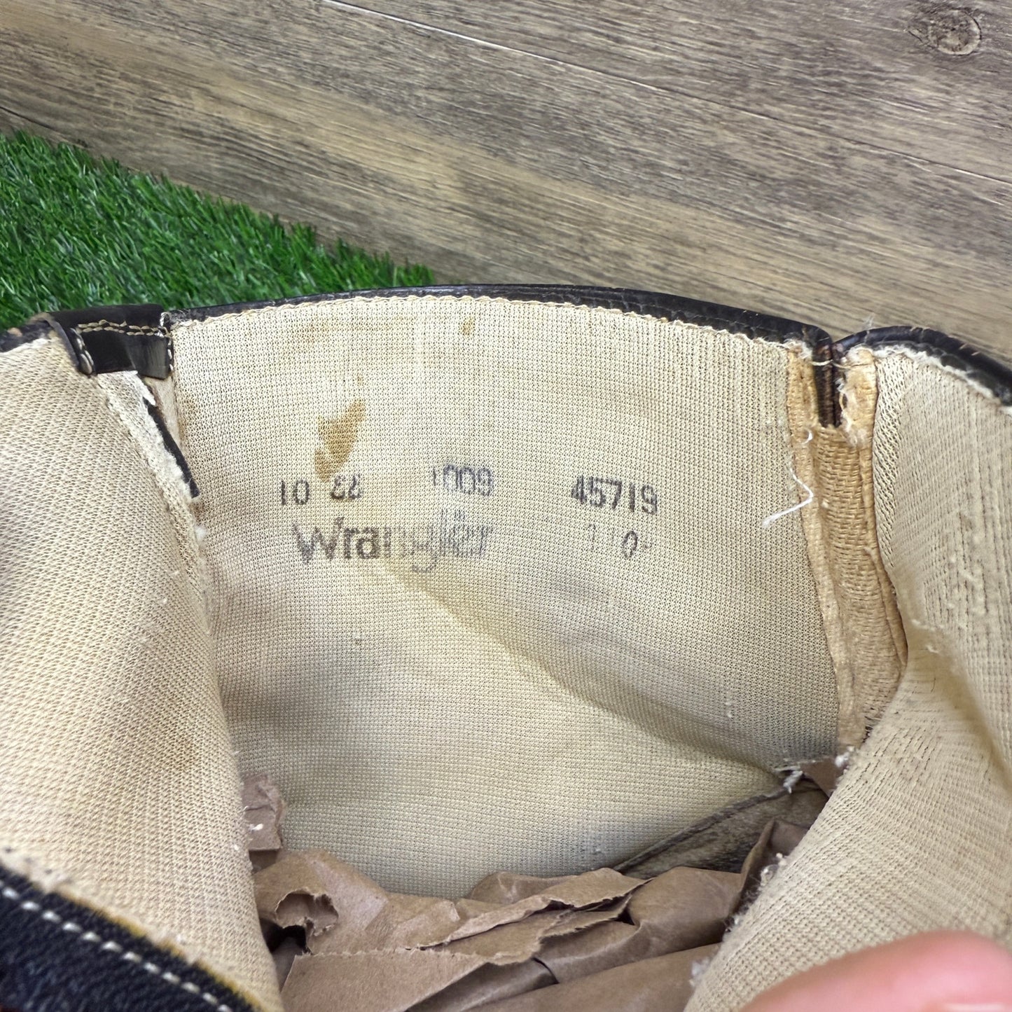 Wrangler Men - Size 10EE - Vintage Black Ankle Zipper Boots Style 45719