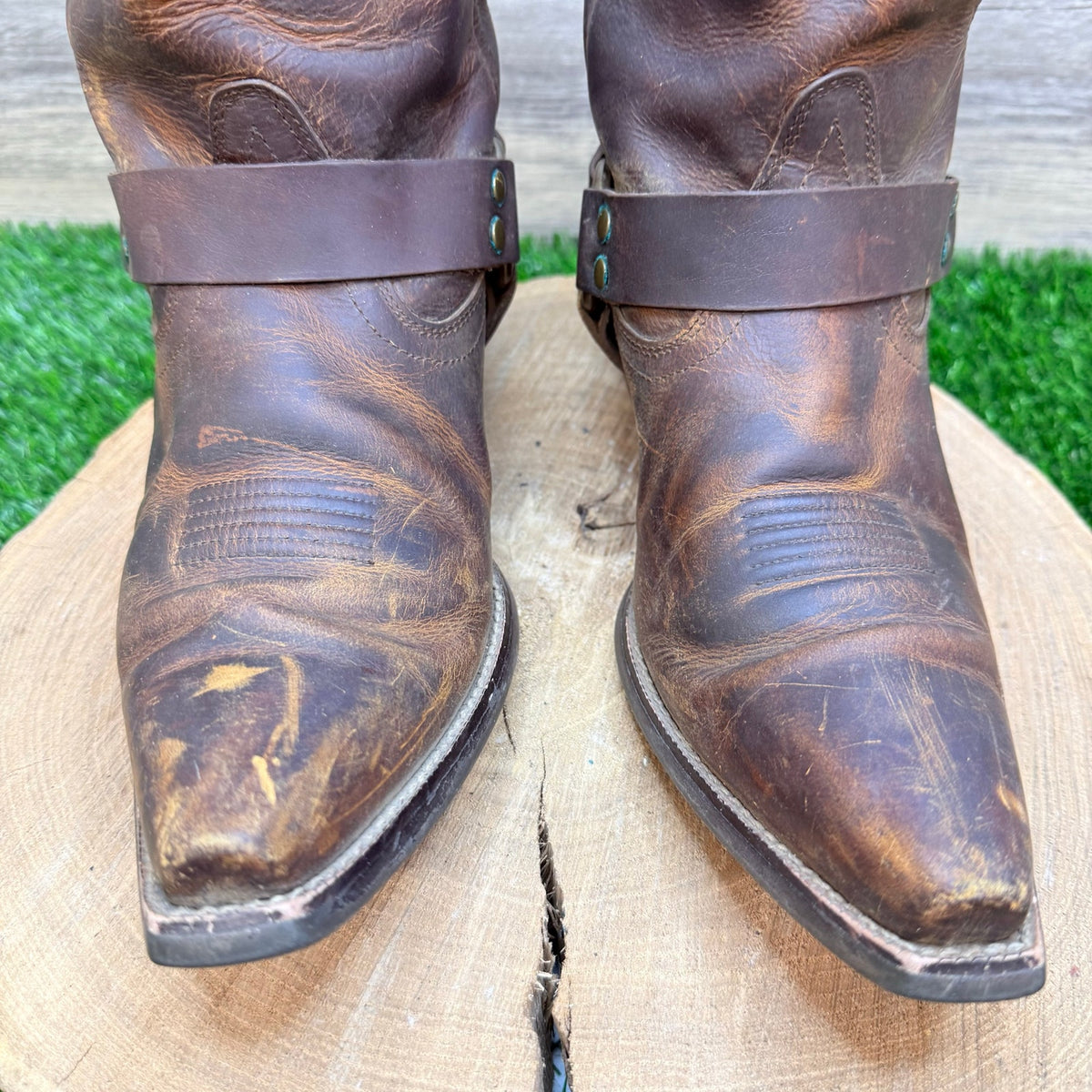 Ariat Women - Size 8.5B - Brown Harness Western Cowboy Boots 10010260