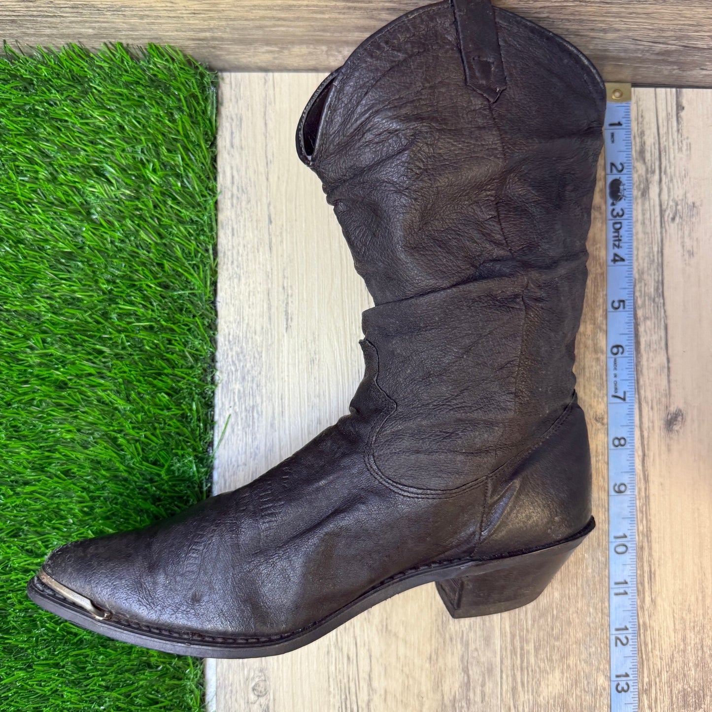 Dingo Women - Size 7M - Vintage Black Slouch Cowboy Boots Style 17310