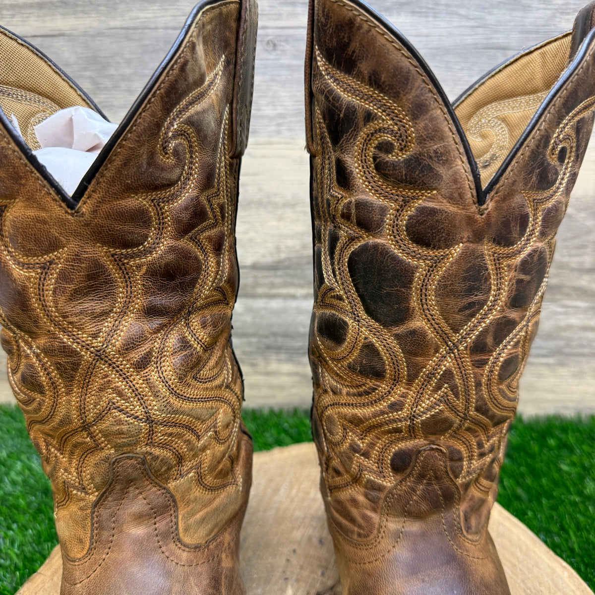 Laredo Women - Size 7M - Brown Western Cowboy Boots Style 51112
