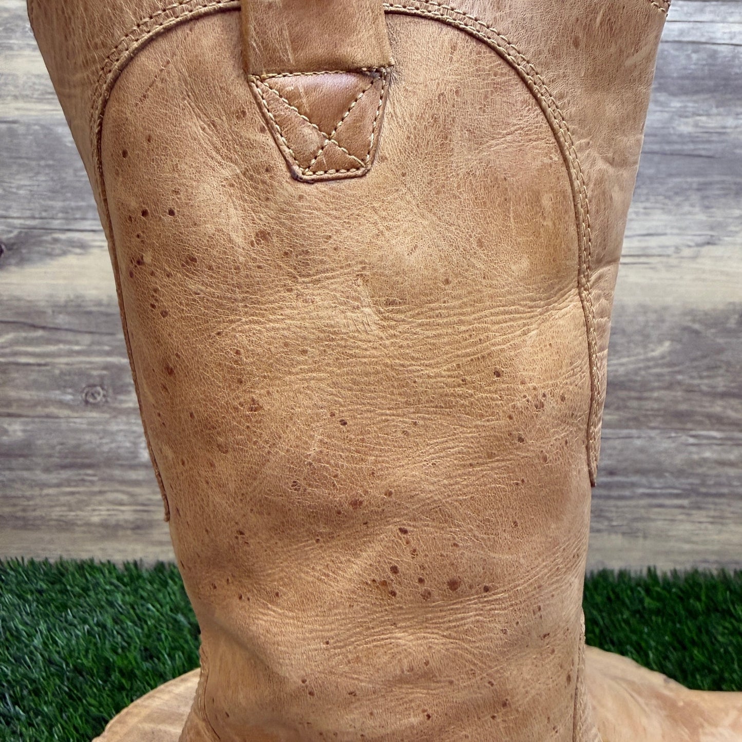 Penny Loves Kenny Women - Size 7.5M - Tan Strappy Cowboy Boots Style Lariat