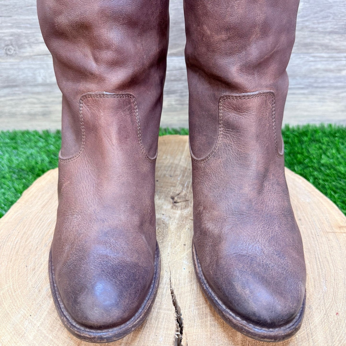 Frye Women - Size 8.5B - Brown Jackie Button Riding Boots 76575
