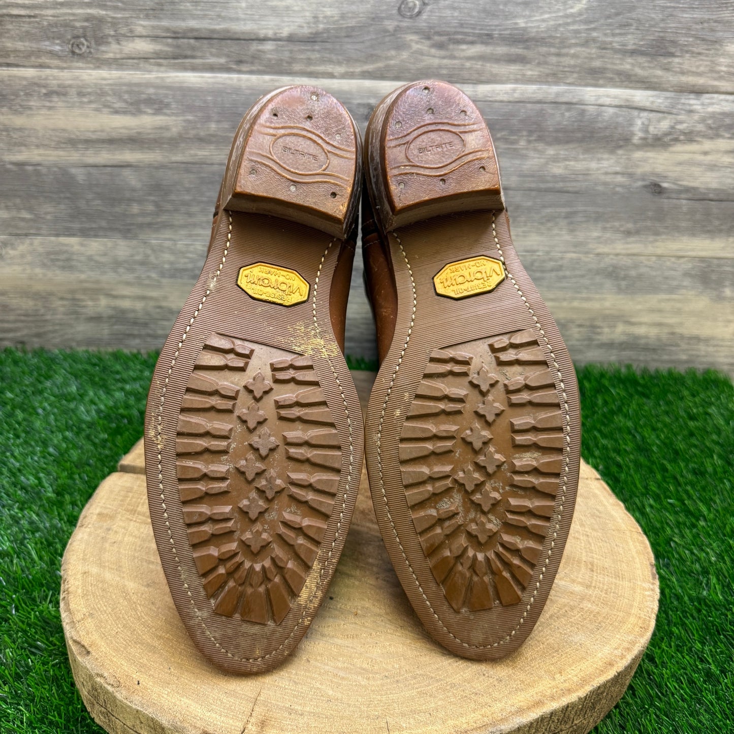 Justin Men - Size 9.5D - Brown Rancher Cowboy Boots Style 1173