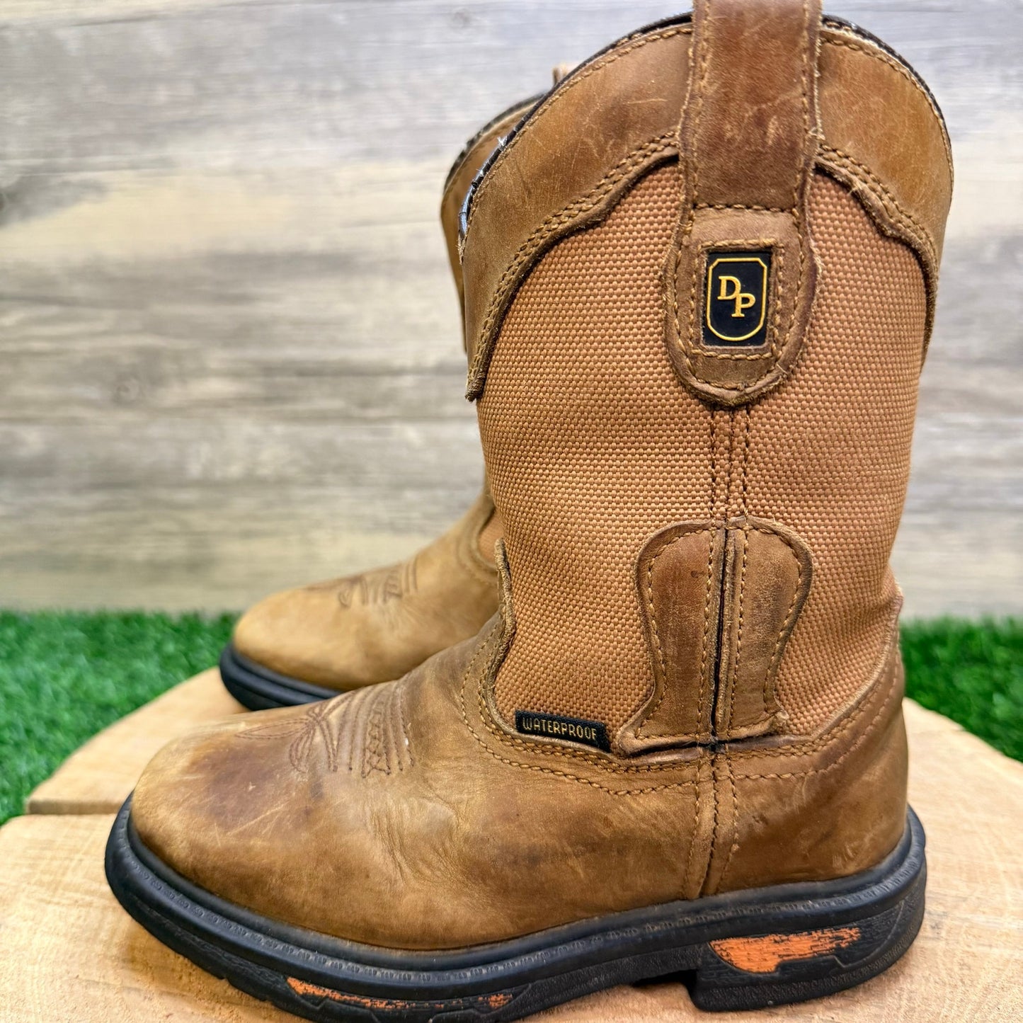 Dan Post Youth - Size 11.5D - Tan Waterproof Cowboy Boots DPC2699
