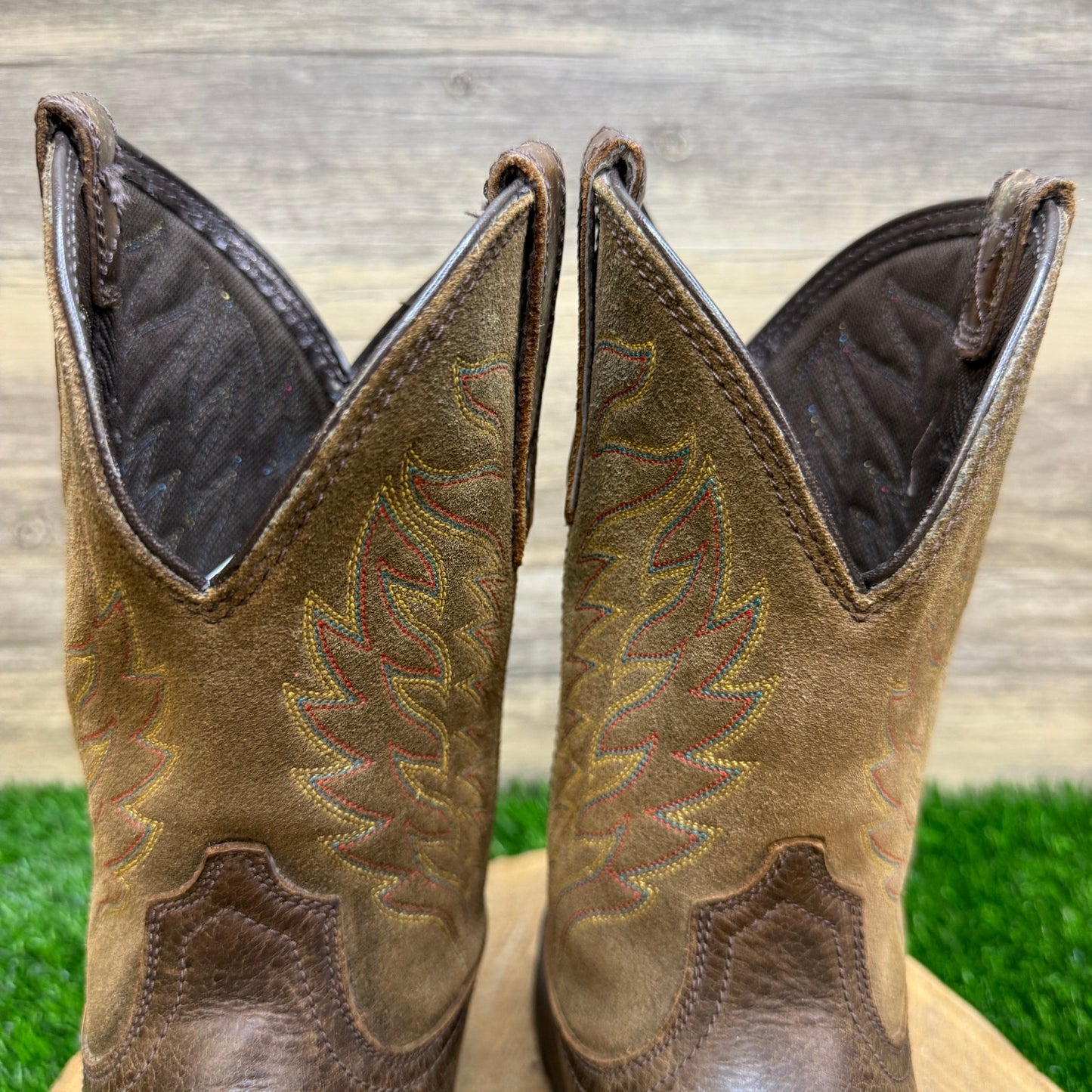 Ariat Work Men - Size 7D - Brown Square Toe Cowboy Boots Style F2892