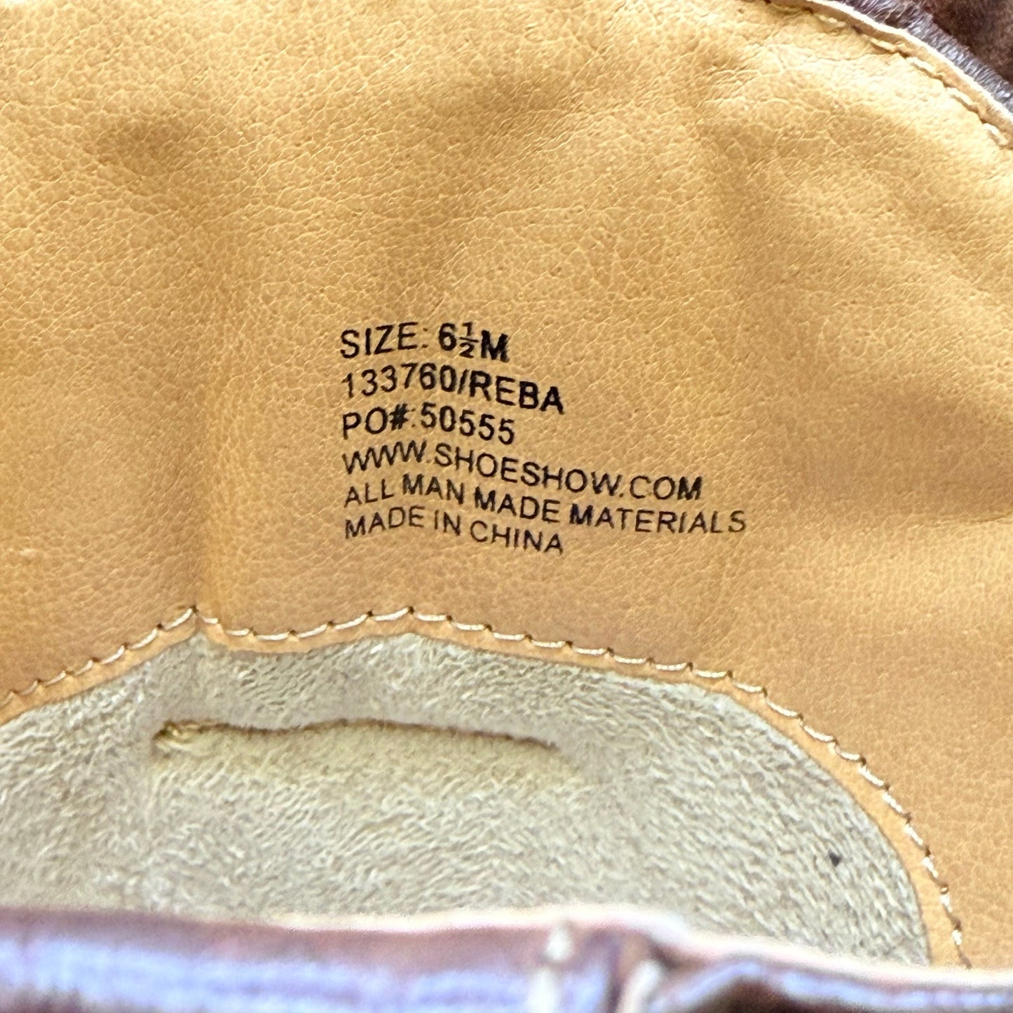 Flex West Women - Size 6.5M - Brown Soft Faux Leather Cowboy Boots Reba