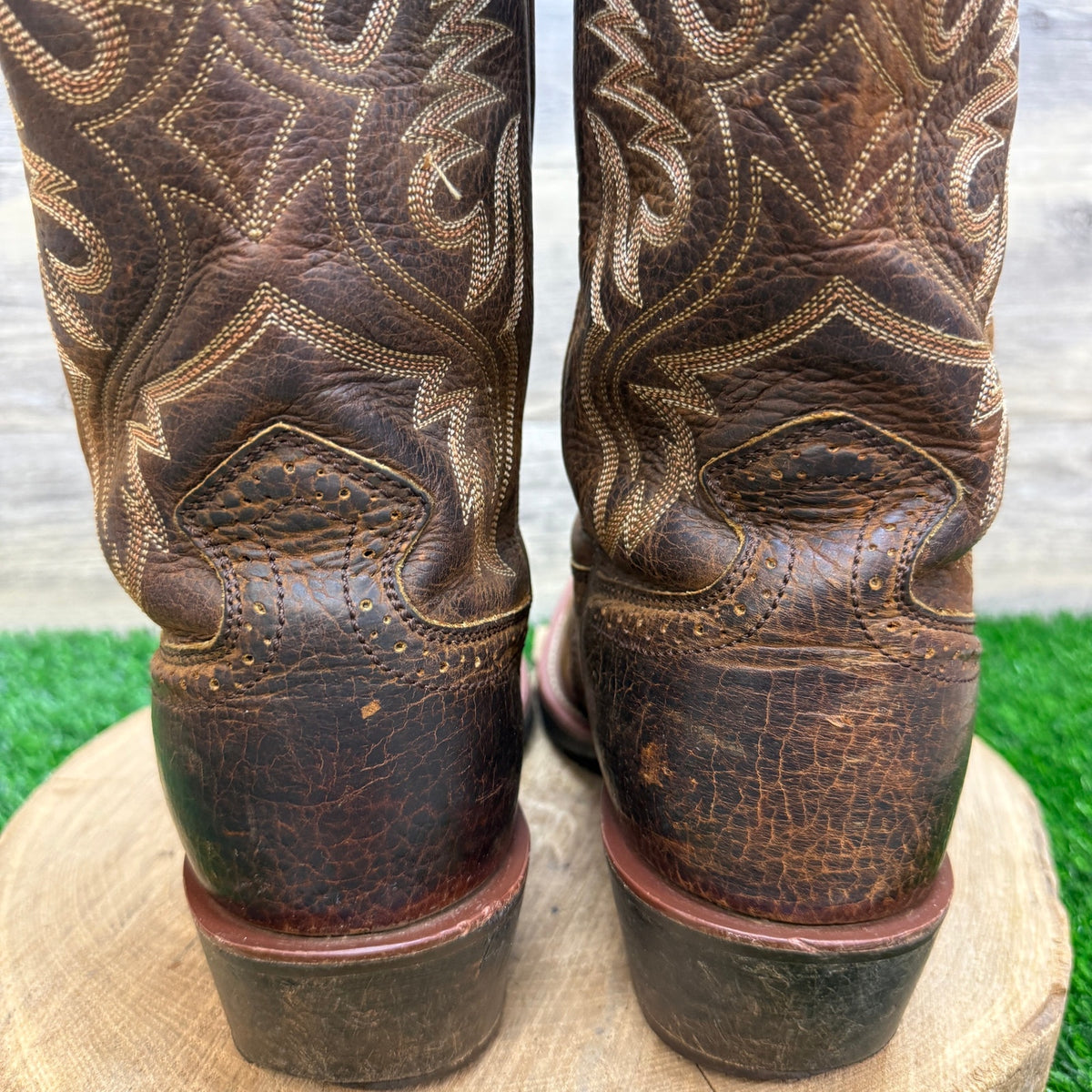 Ariat Men - Size 10.5EE - Brown Rough Stock Square Toe Cowboy Boots 10002227