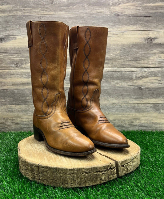 Ruidoso Collection Women - Size 8B - Tan Cowboy Boots 52460