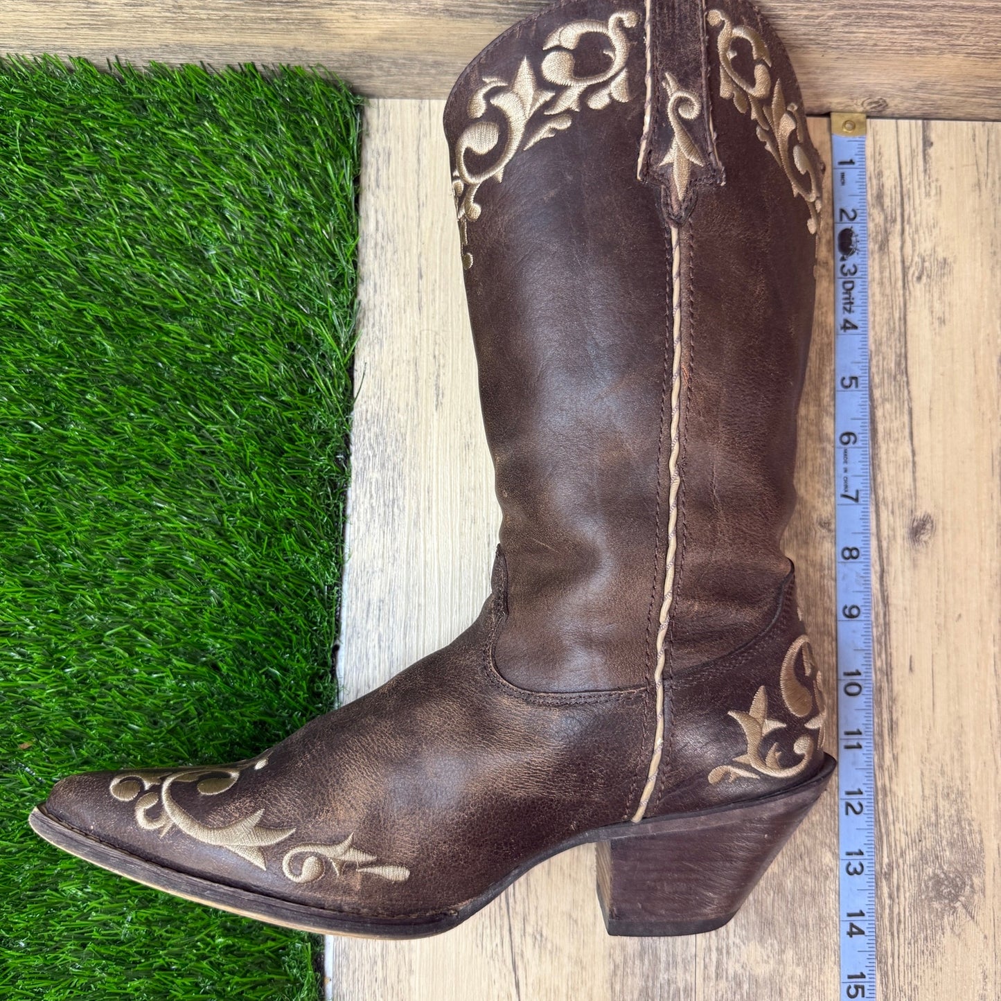 Durango Women - Size 10M - Brown Crush Western Cowboy Boots Style RD3203