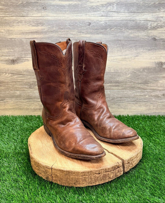Lucchese Men - Size 10D - Brown Short Shaft Western Cowboy Boots L85086R