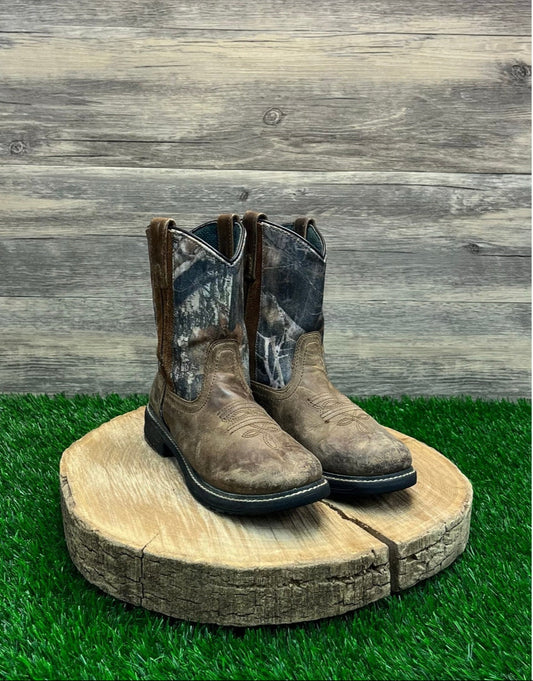 Smoky Mountain Youth - Size 2R - Brown/Camo Cowboy Boots Style 2463C