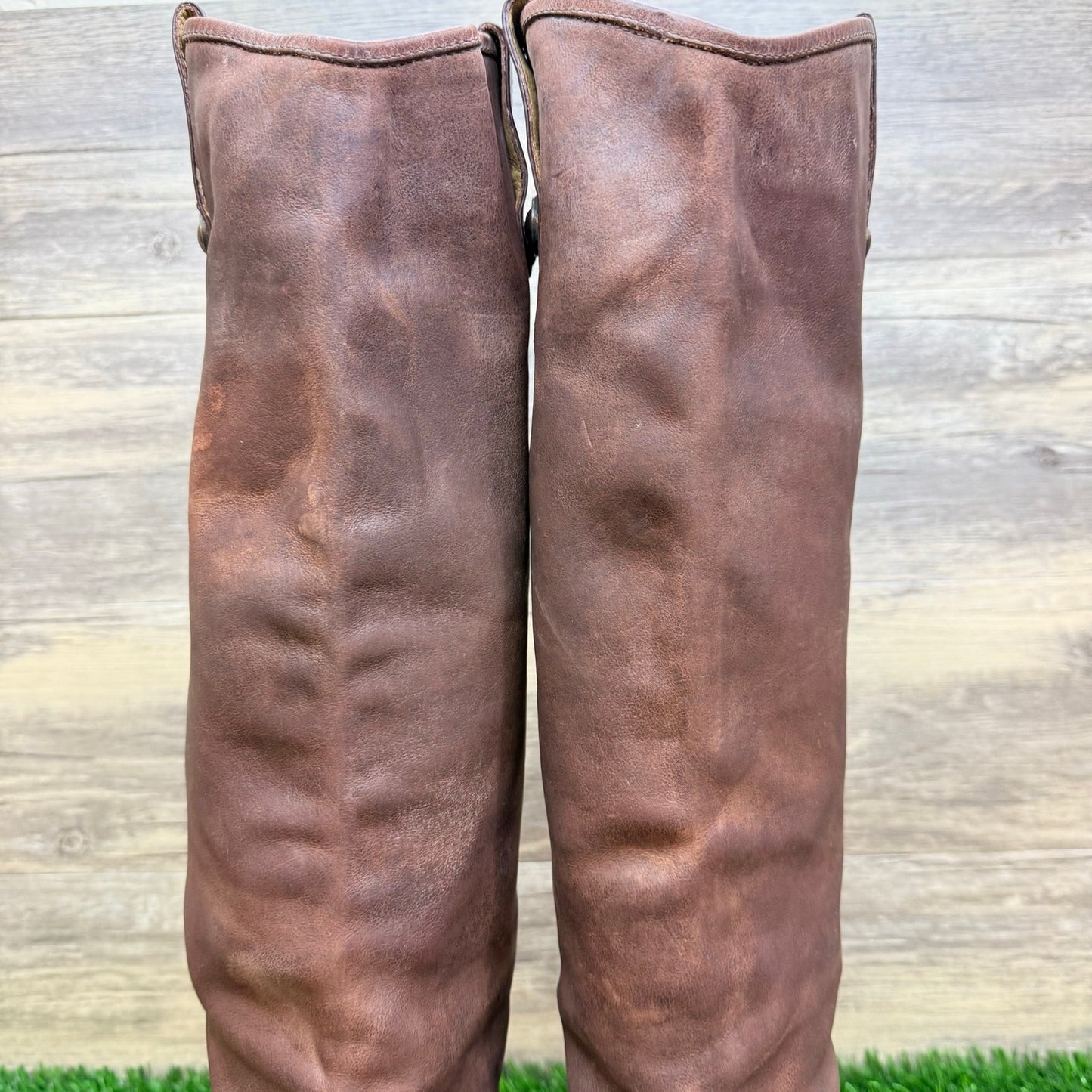 Frye Women - Size 8.5B - Brown Jackie Button Riding Boots 76575
