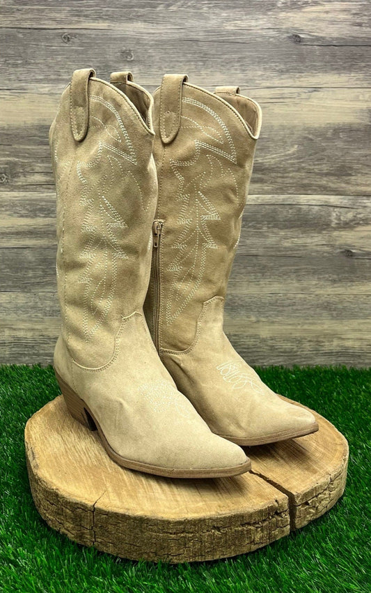 NoBo Women - Size 10 - Taupe Faux Suede Boots