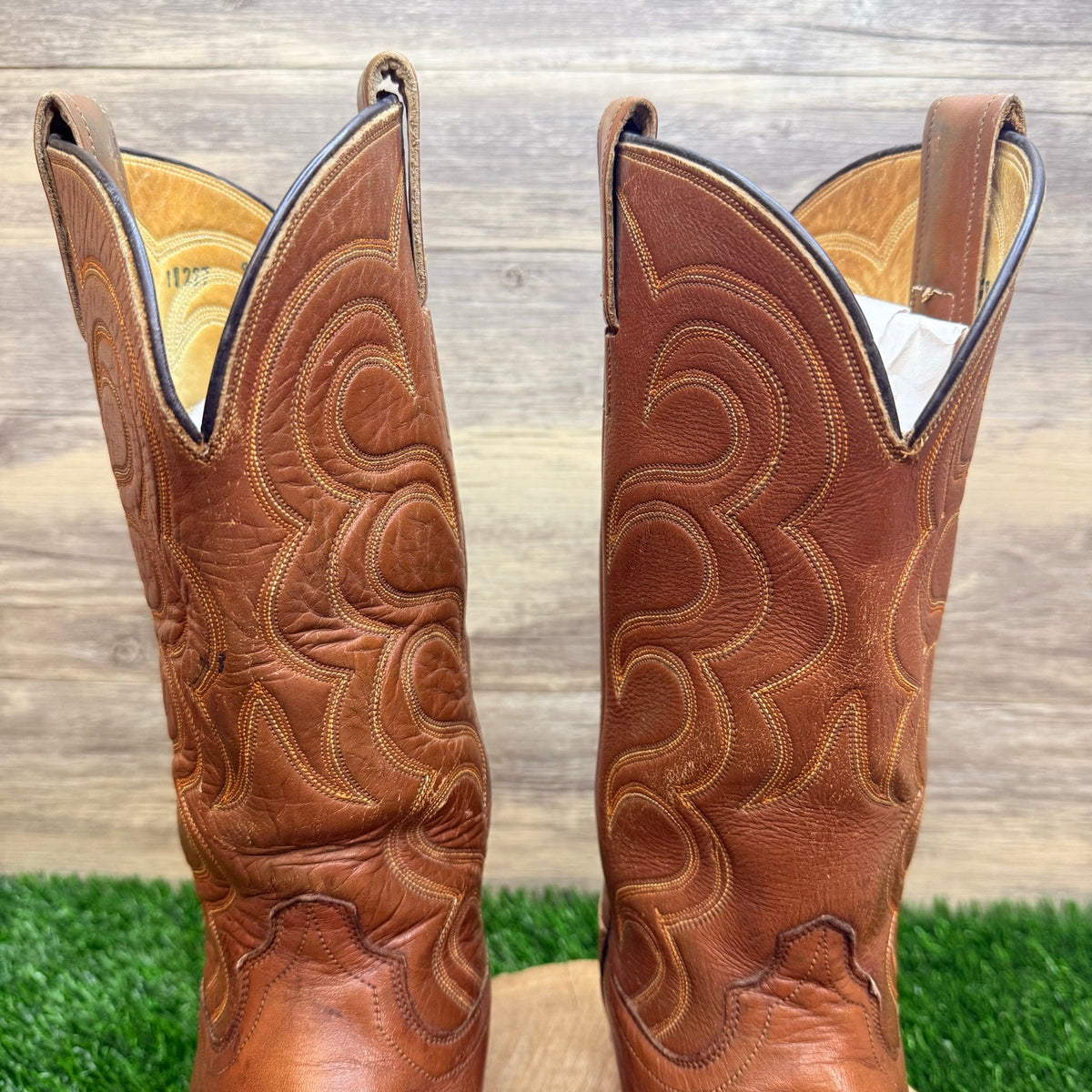 Unknown Men - Size 9D - Vintage Brown Western Cowboy Boots 78212