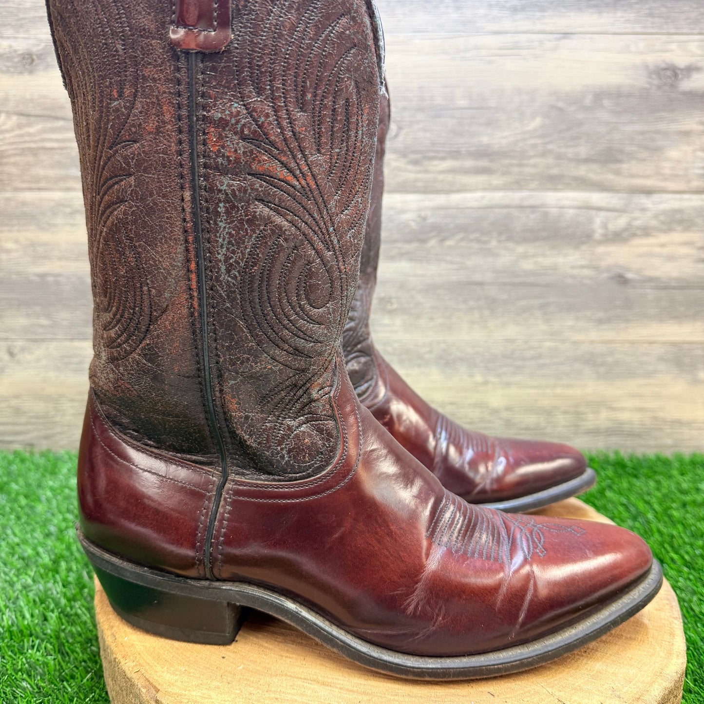 Laredo Men - Size 8.5EE - Vintage Brown Cowboy Boots 12382