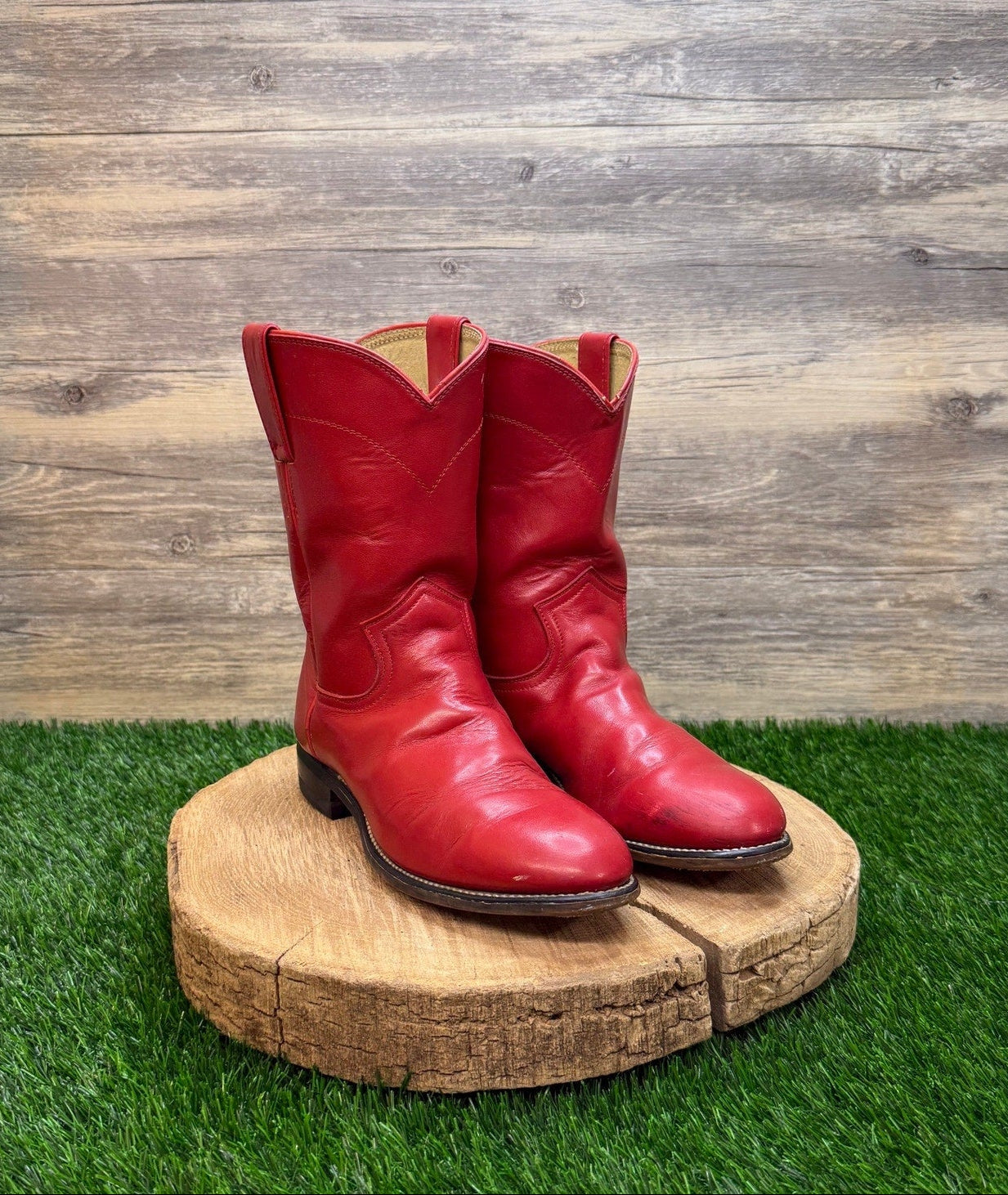 Unknown Women - Size 5.5B - Vintage Red Roper Western Cowboy Boots