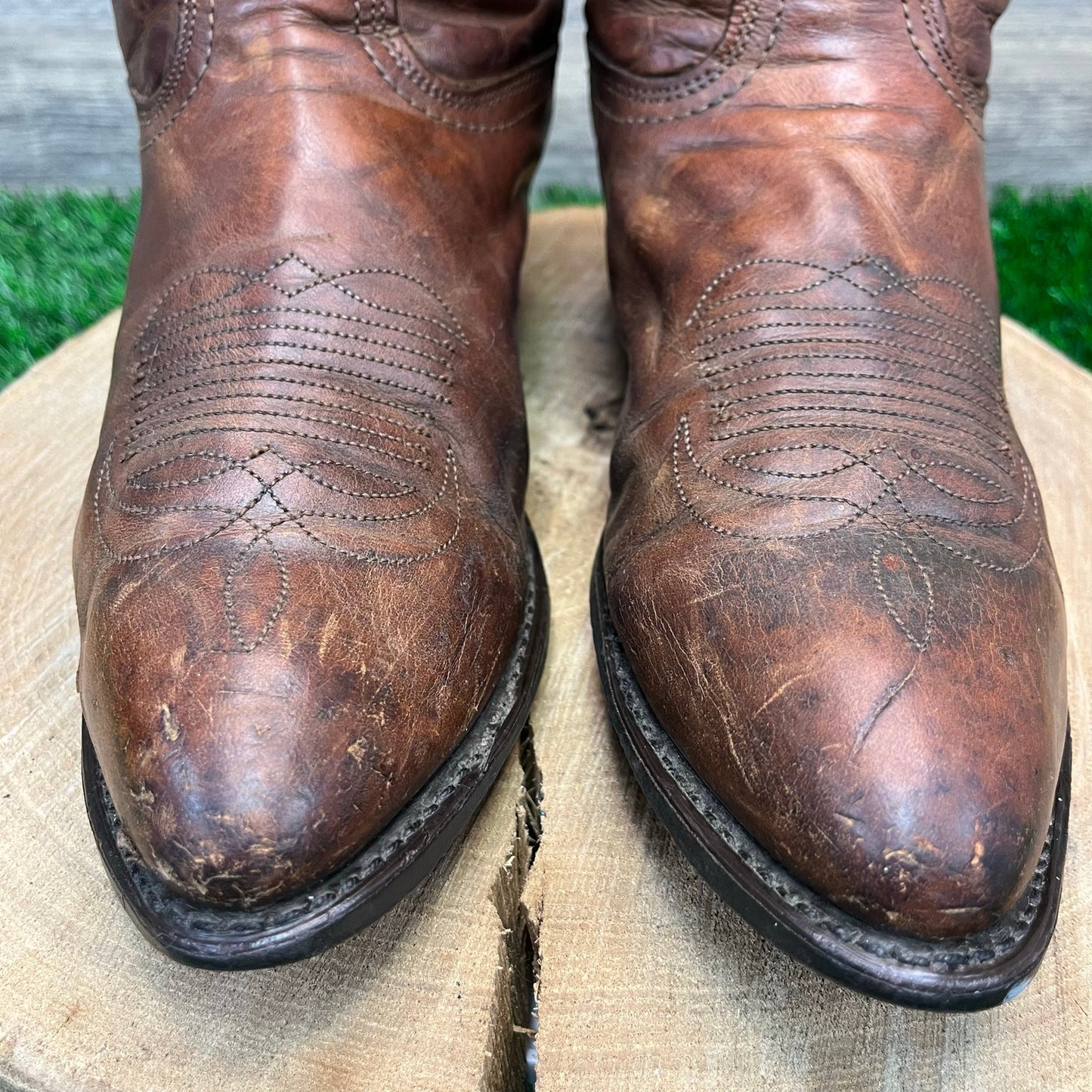 Durango Men - Size 10D - Brown Slouch Cowboy Boots Style 75975