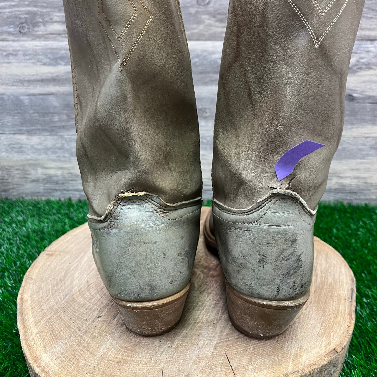 Dingo Men - Size 11B - Vintage Gray Marbled Cowboy Boots Style 590