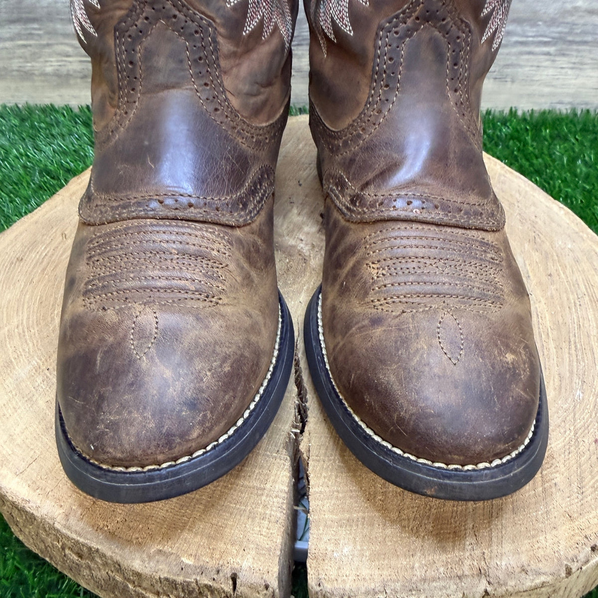Ariat Women - Size 8.5B - Brown Stockman Cowboy Boots Style 10001605