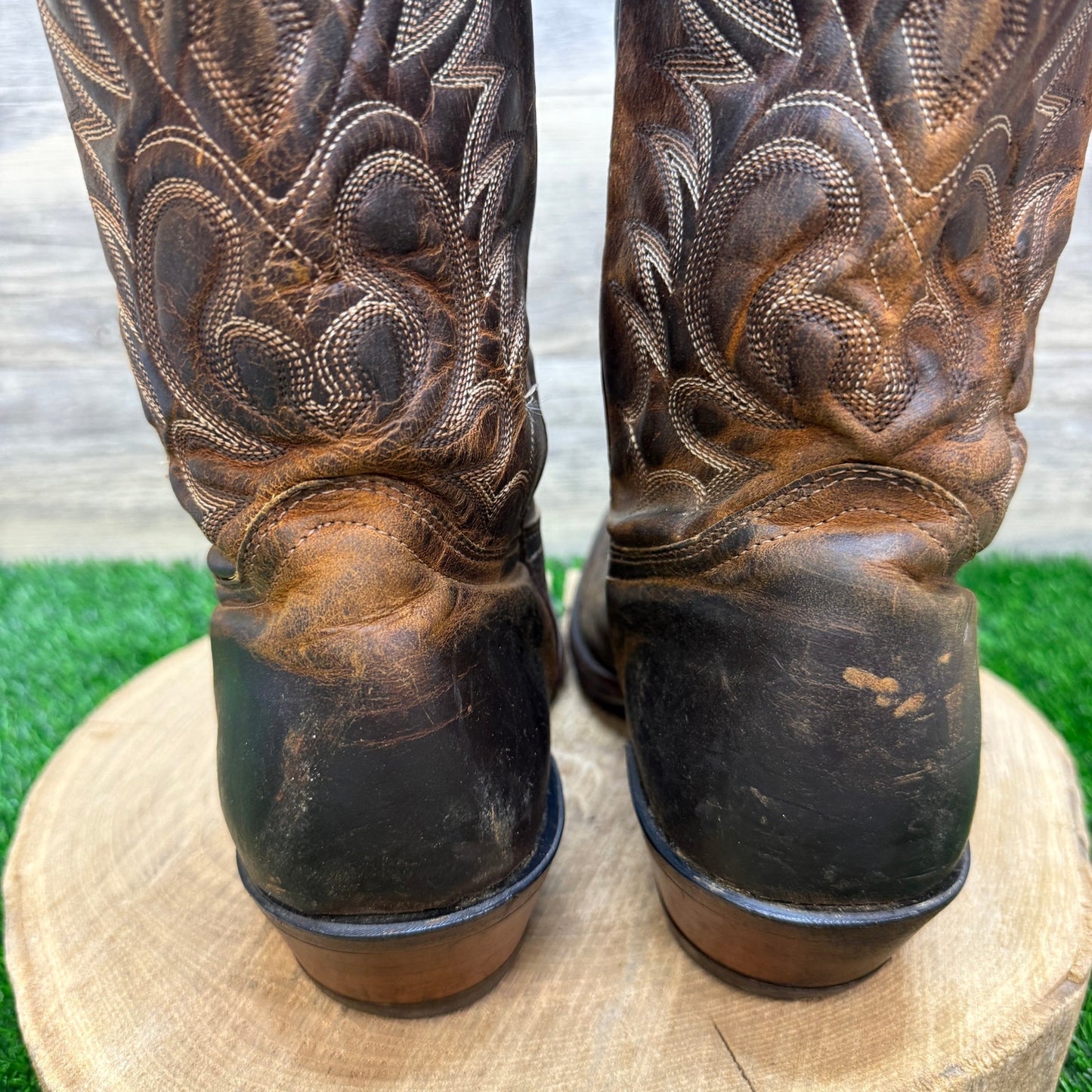 Boulet Men - Size 10.5E - Chocolate Western Cowboy Boots Style 6010