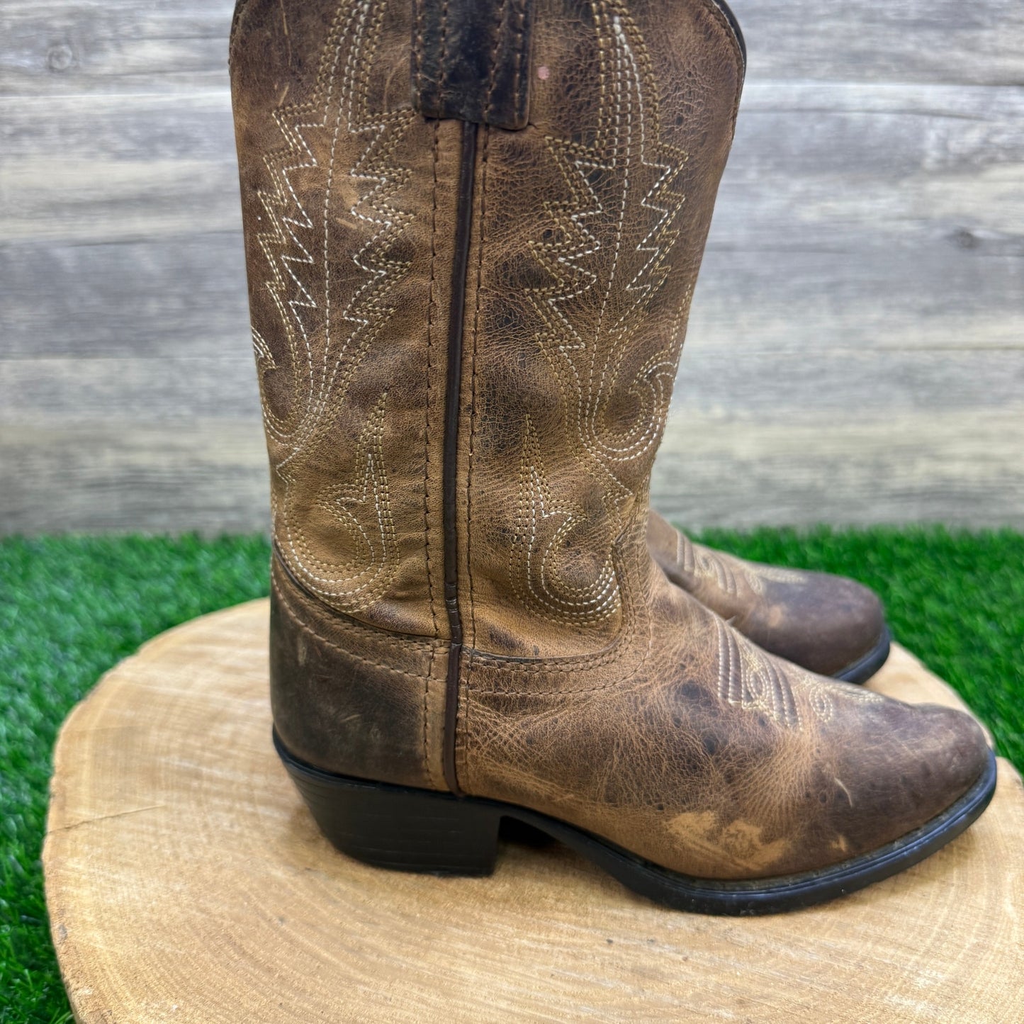 Smoky Mountain Youth - Size 1R - Brown Cowboy Boots Style 3435C