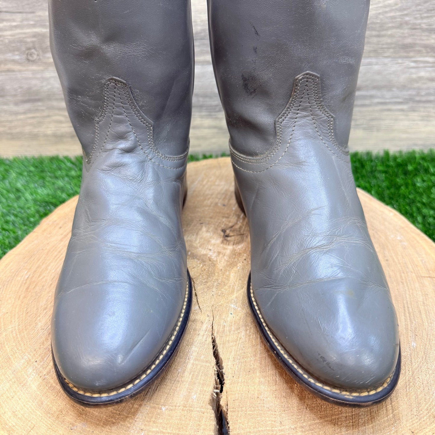 Laredo Women - Size 8.5M - Vintage Gray Roper Cowboy Boots 6952