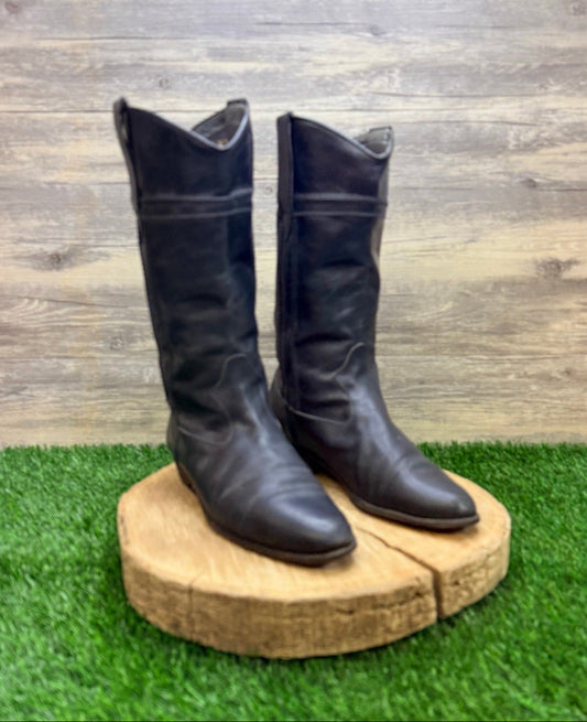 Botticelli Women - Size 8.5 - Vintage Black Original Regain Boots