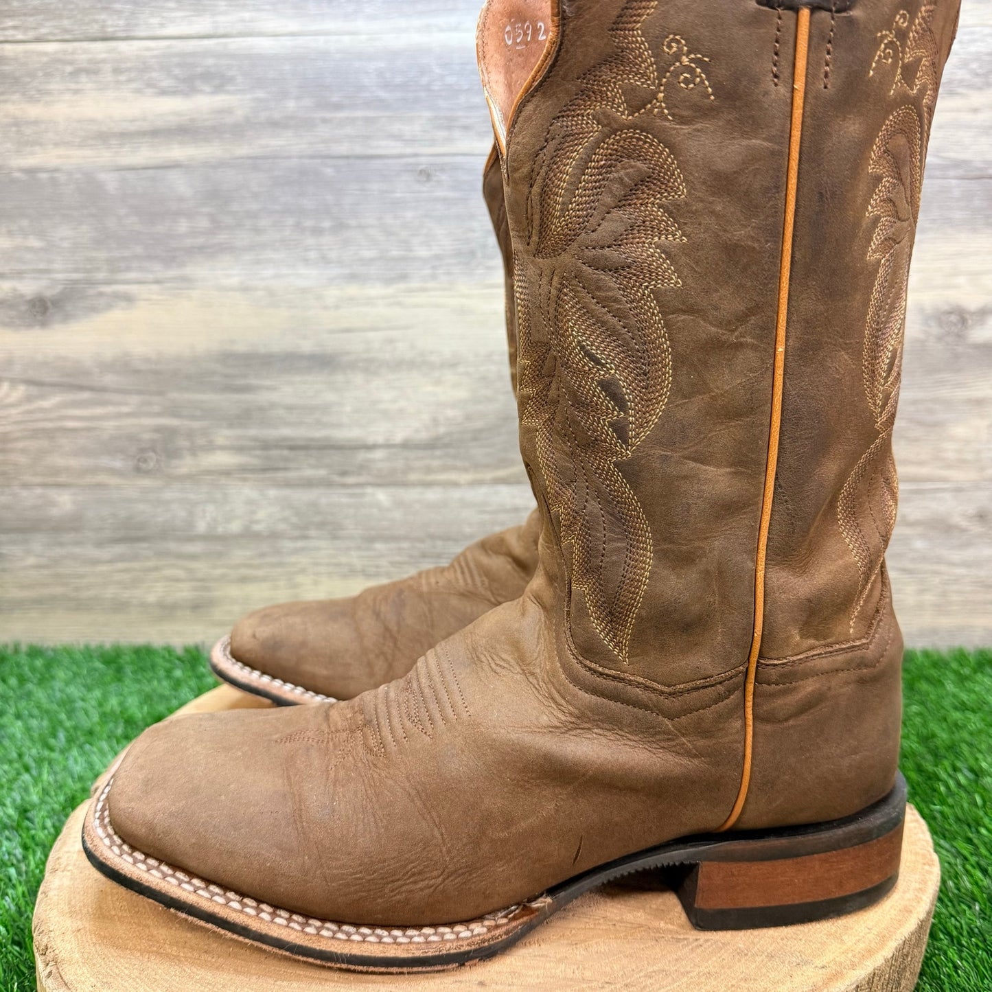 Dan Post Women - Size 10M - Brown Square Toe Western Cowboy Boots DP4572