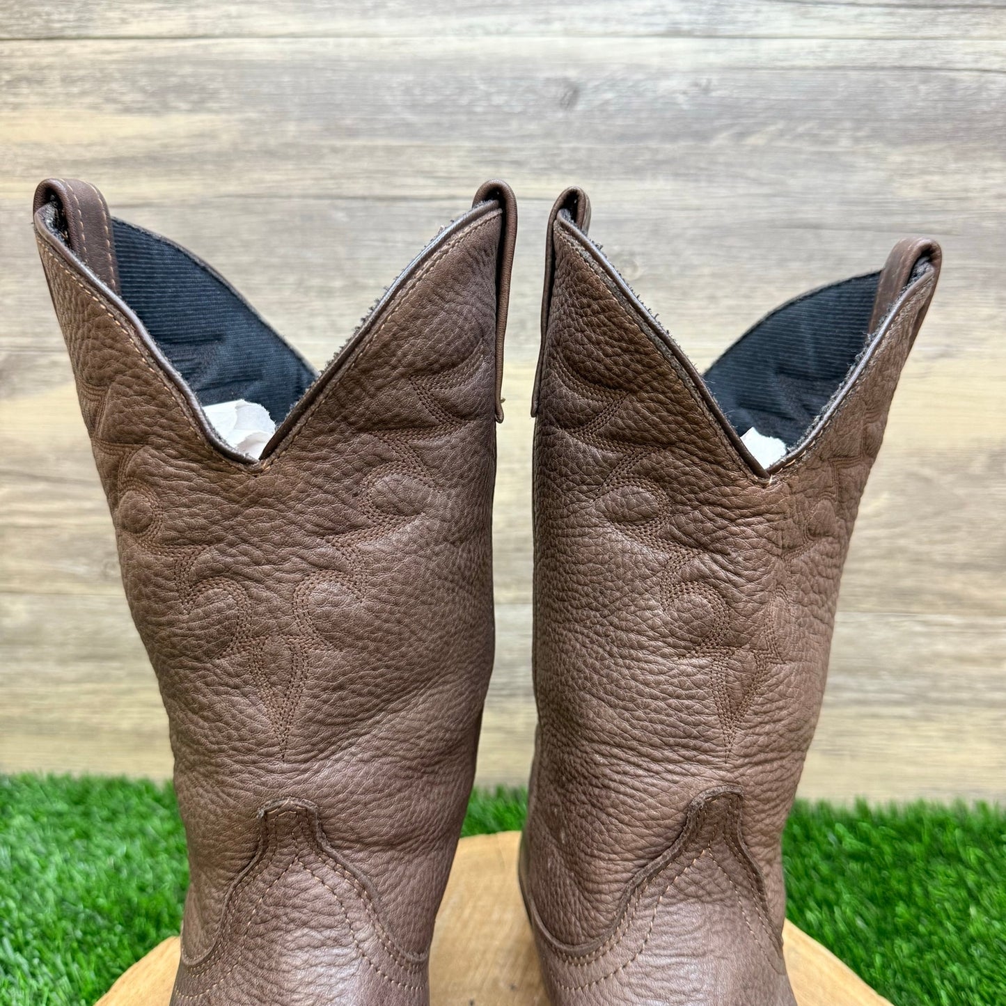 Masterson Women - Size 8M - Brown Toe Plate Western Cowboy Boots RB888