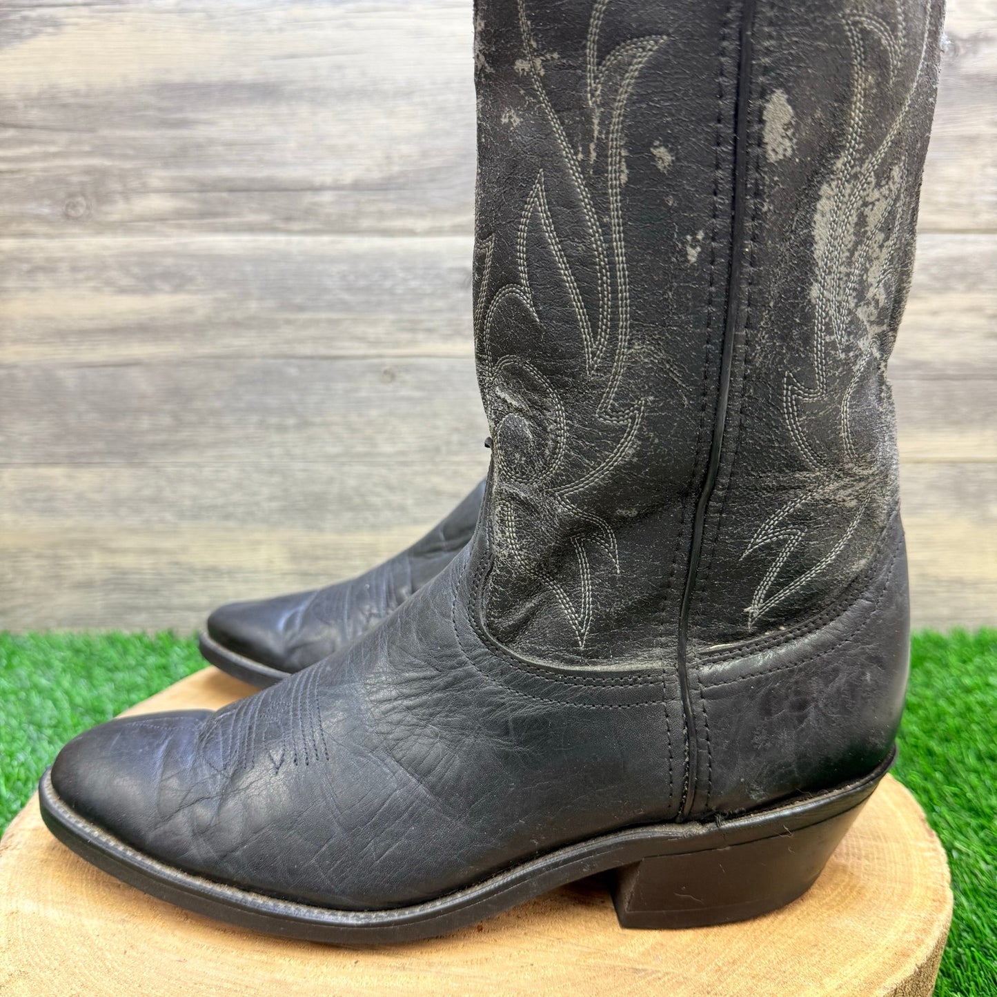 Laredo Men - Size 9D - Black Cowboy Boots 10406