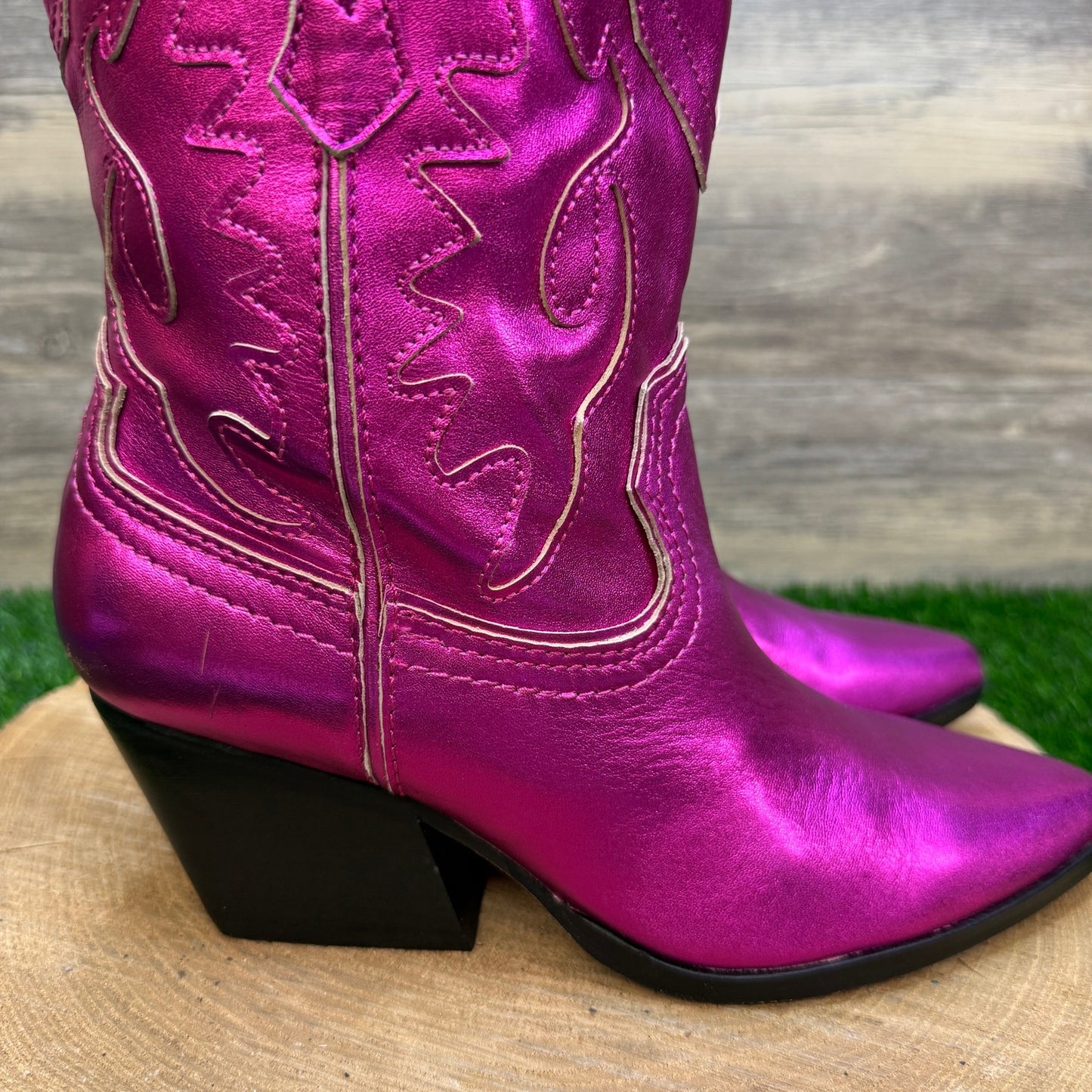 Dolce Vita Women - Size 7.5 - Hot Pink Faux Leather Boots