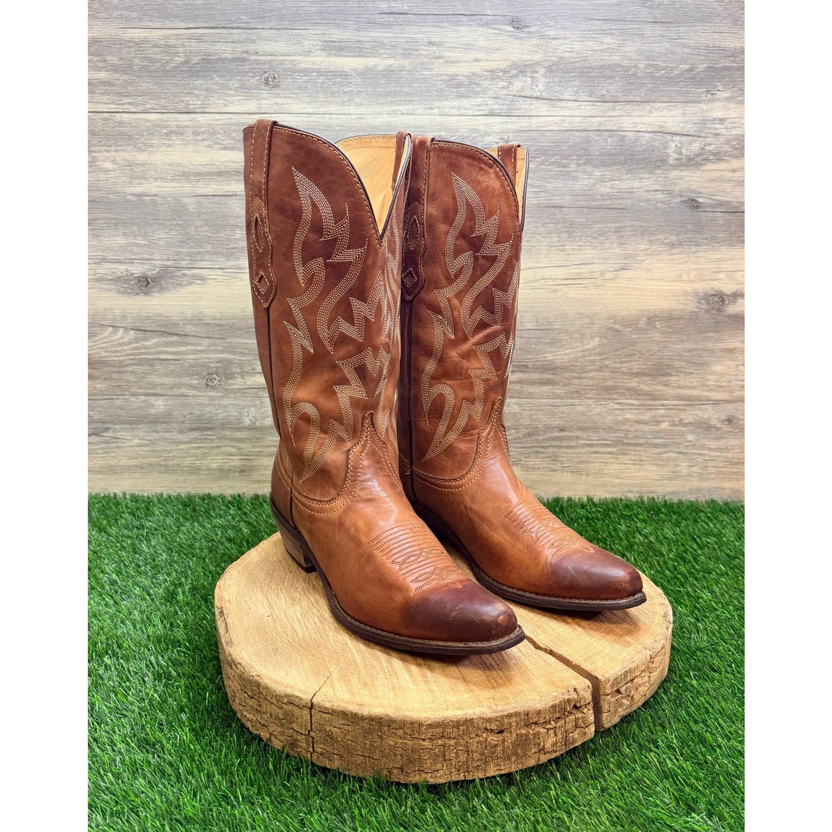 Nocona Women - Size 9B - Brown Deer Tan Western Cowboy Boots NL1604